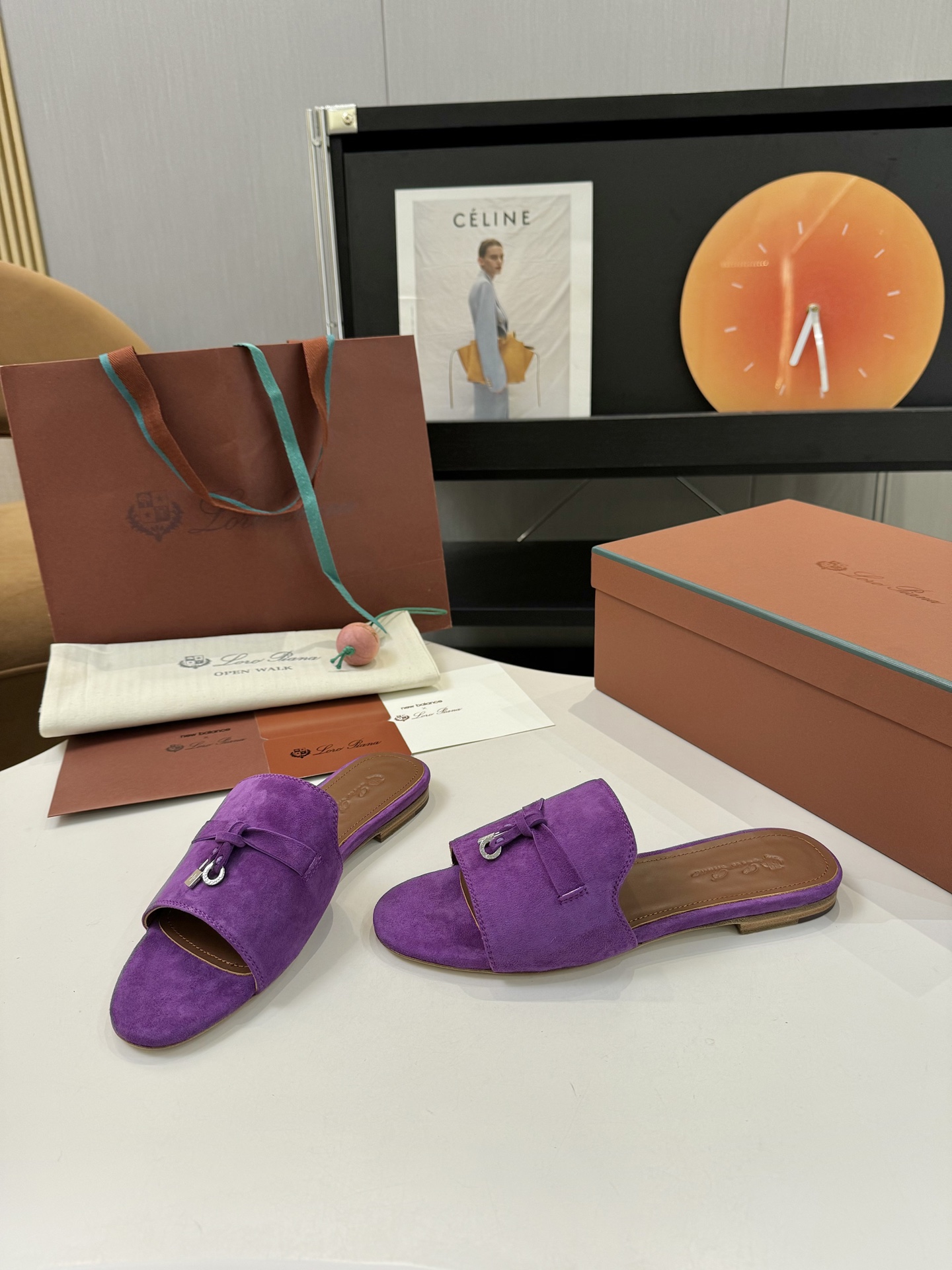 P576 Substitution Level Sheep Leather Sandals with Loro Piana My Charms – Product Details - 图片 2