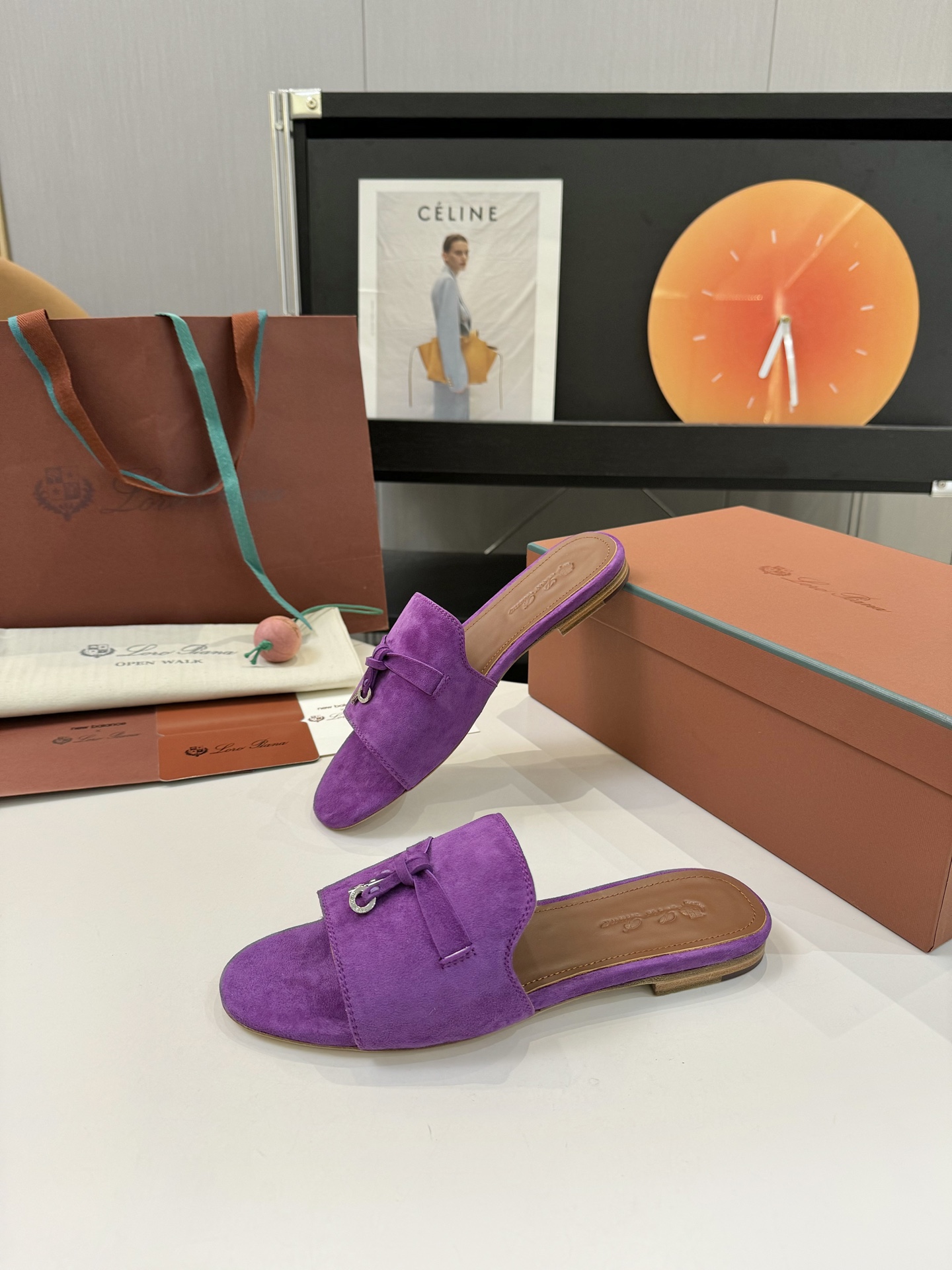 P576 Substitution Level Sheep Leather Sandals with Loro Piana My Charms – Product Details - 图片 5