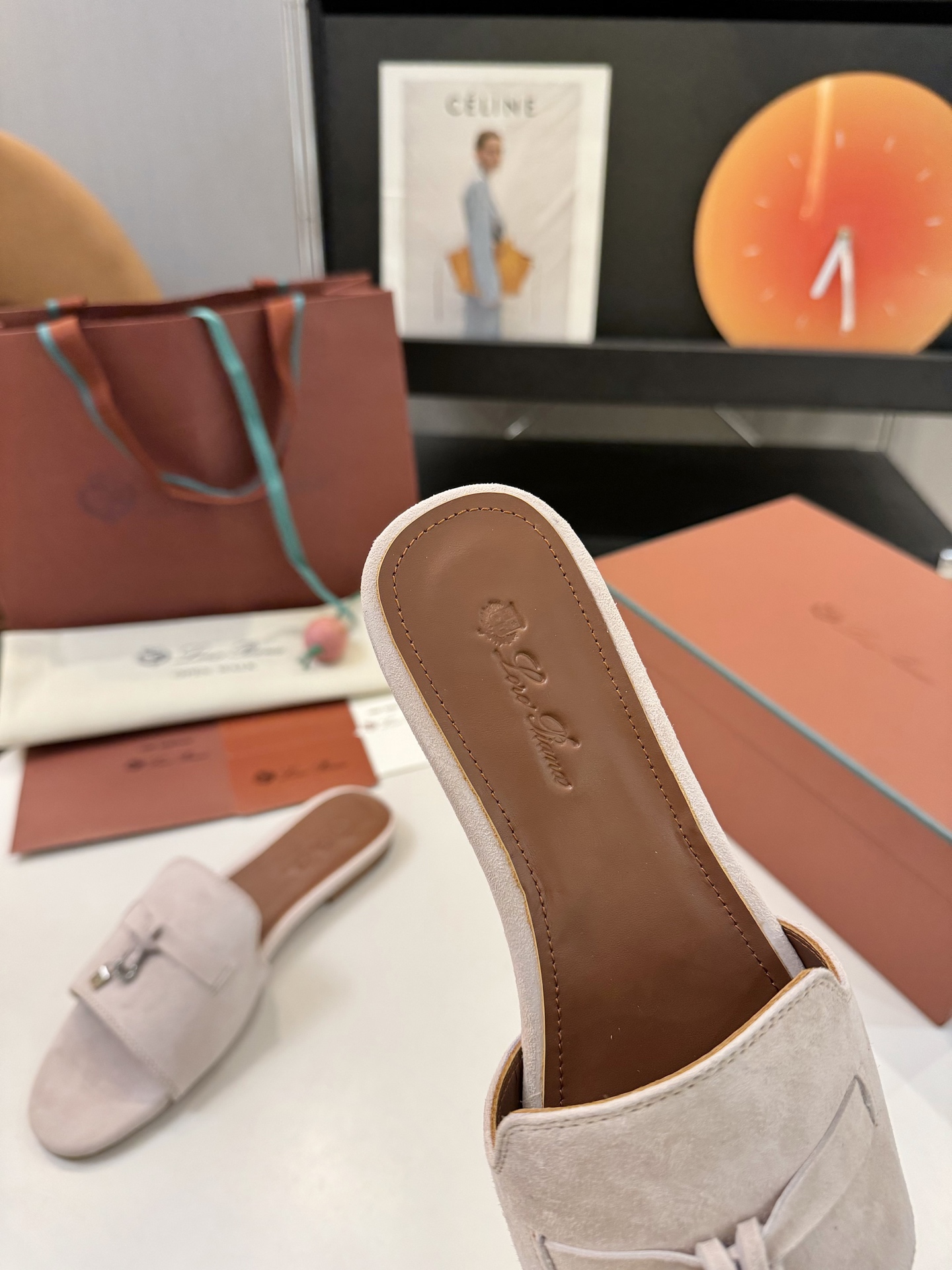 P576 Substitution Level Sheep Leather Sandals with Loro Piana Belts - 图片 7