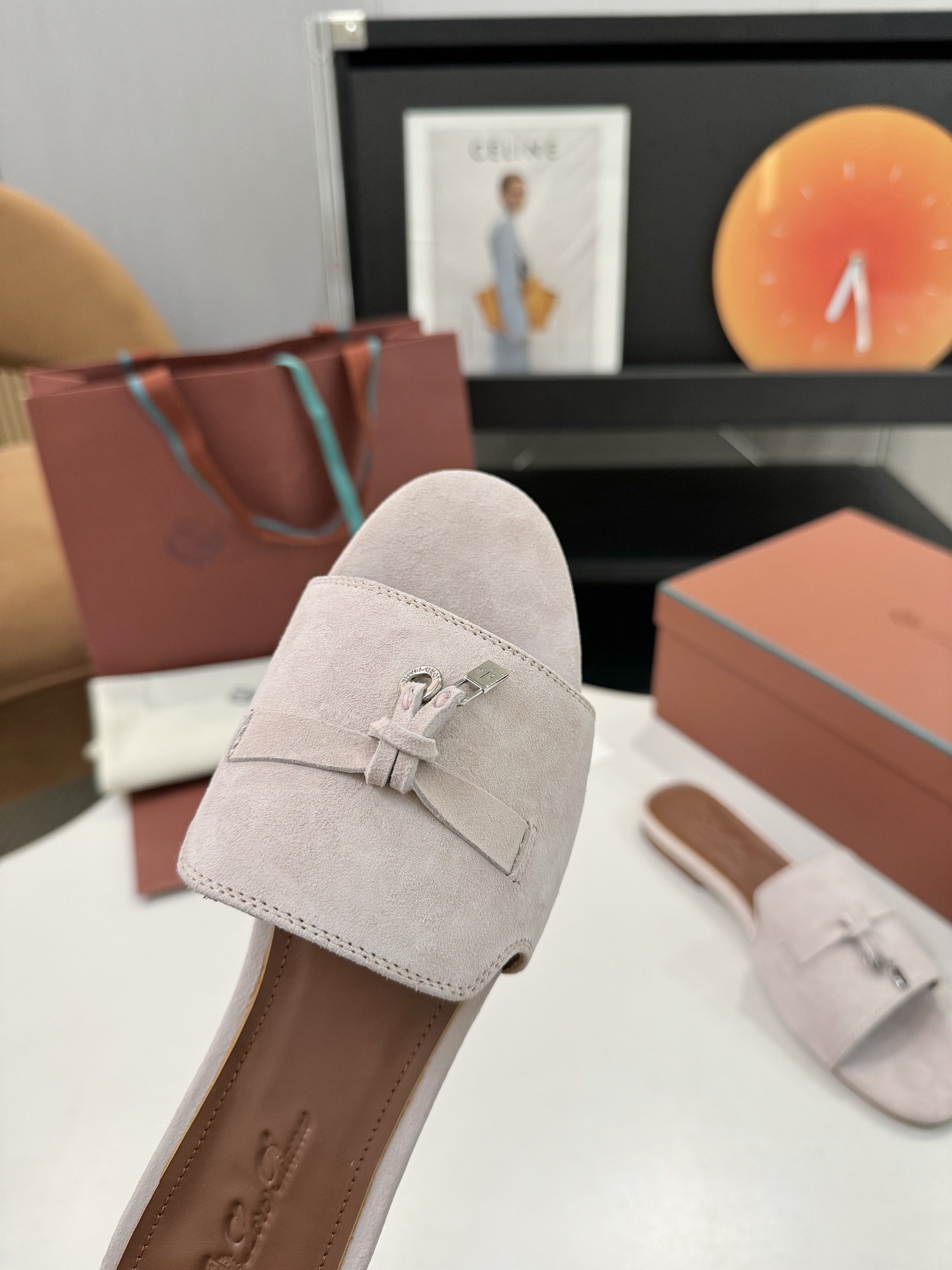 P576 Substitution Level Sheep Leather Sandals with Loro Piana Belts - 图片 6