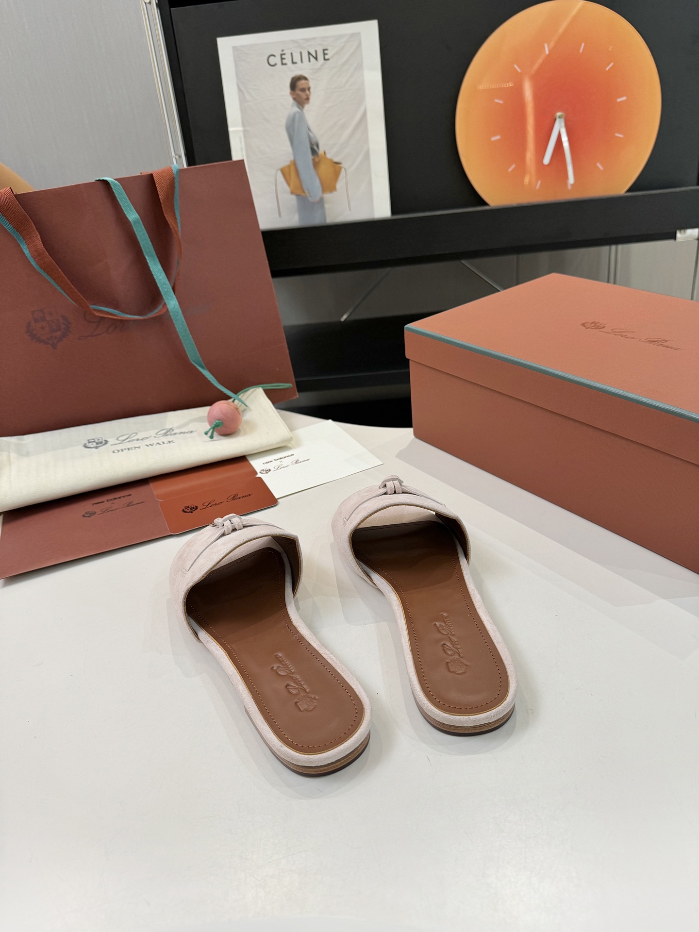 P576 Substitution Level Sheep Leather Sandals with Loro Piana Belts - 图片 8