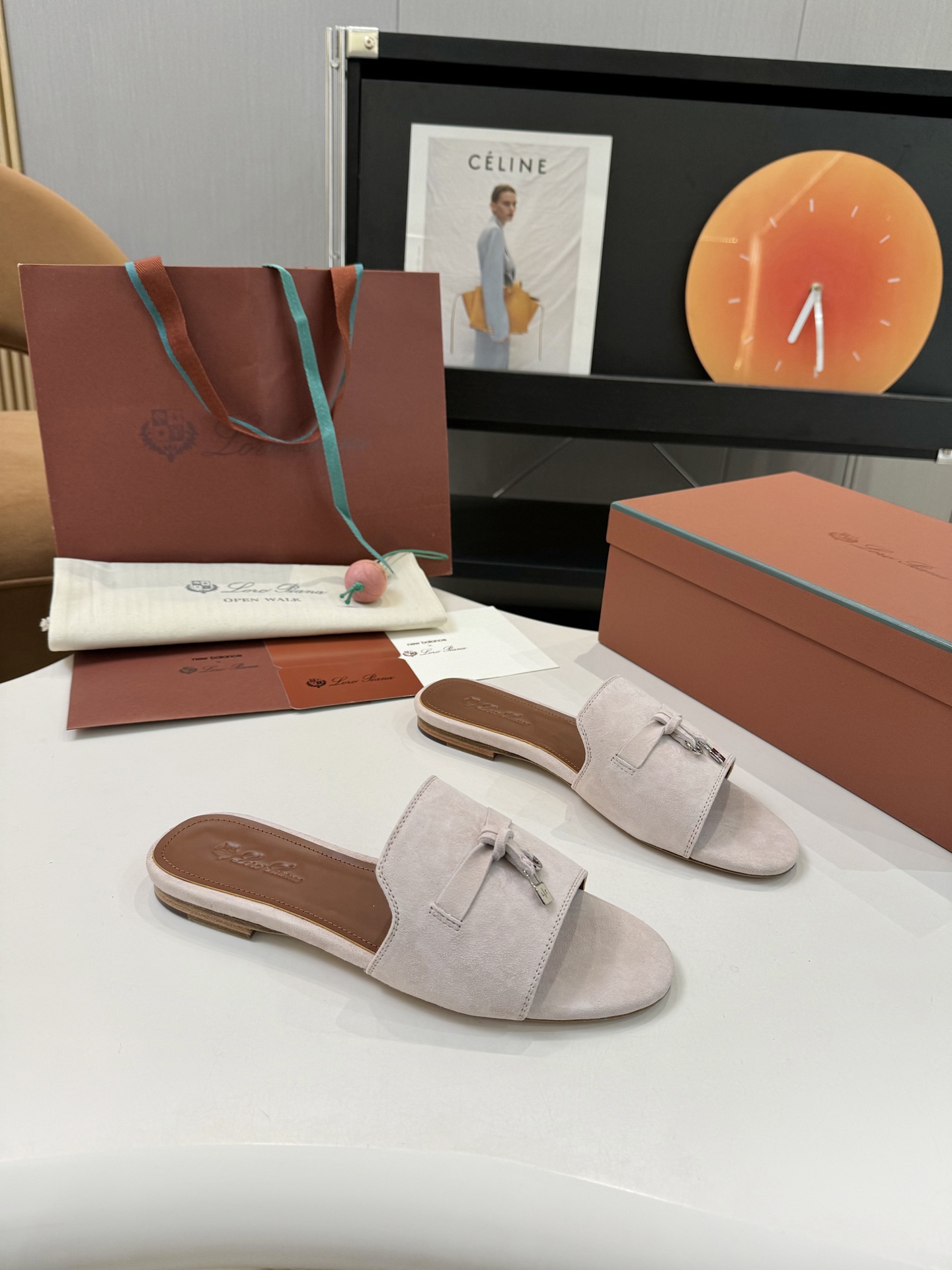 P576 Substitution Level Sheep Leather Sandals with Loro Piana Belts - 图片 4