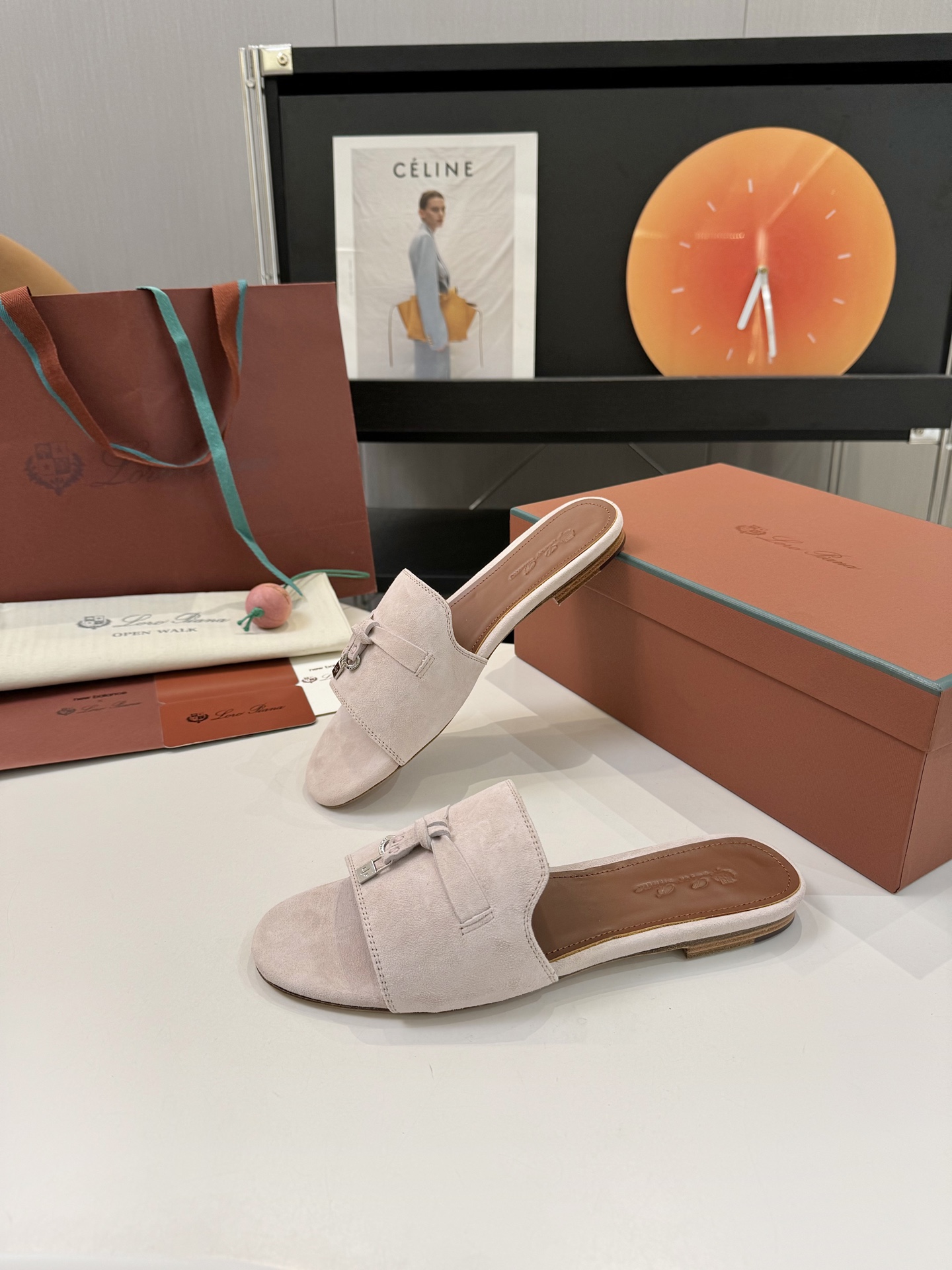 P576 Substitution Level Sheep Leather Sandals with Loro Piana Belts - 图片 5
