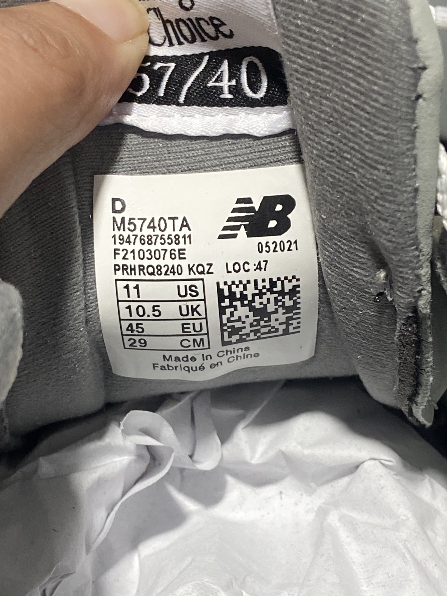 NB5740灰白拼接尺码36-45总裁R版出品-NewBalance5740灰白拼接M5740TA尺码3