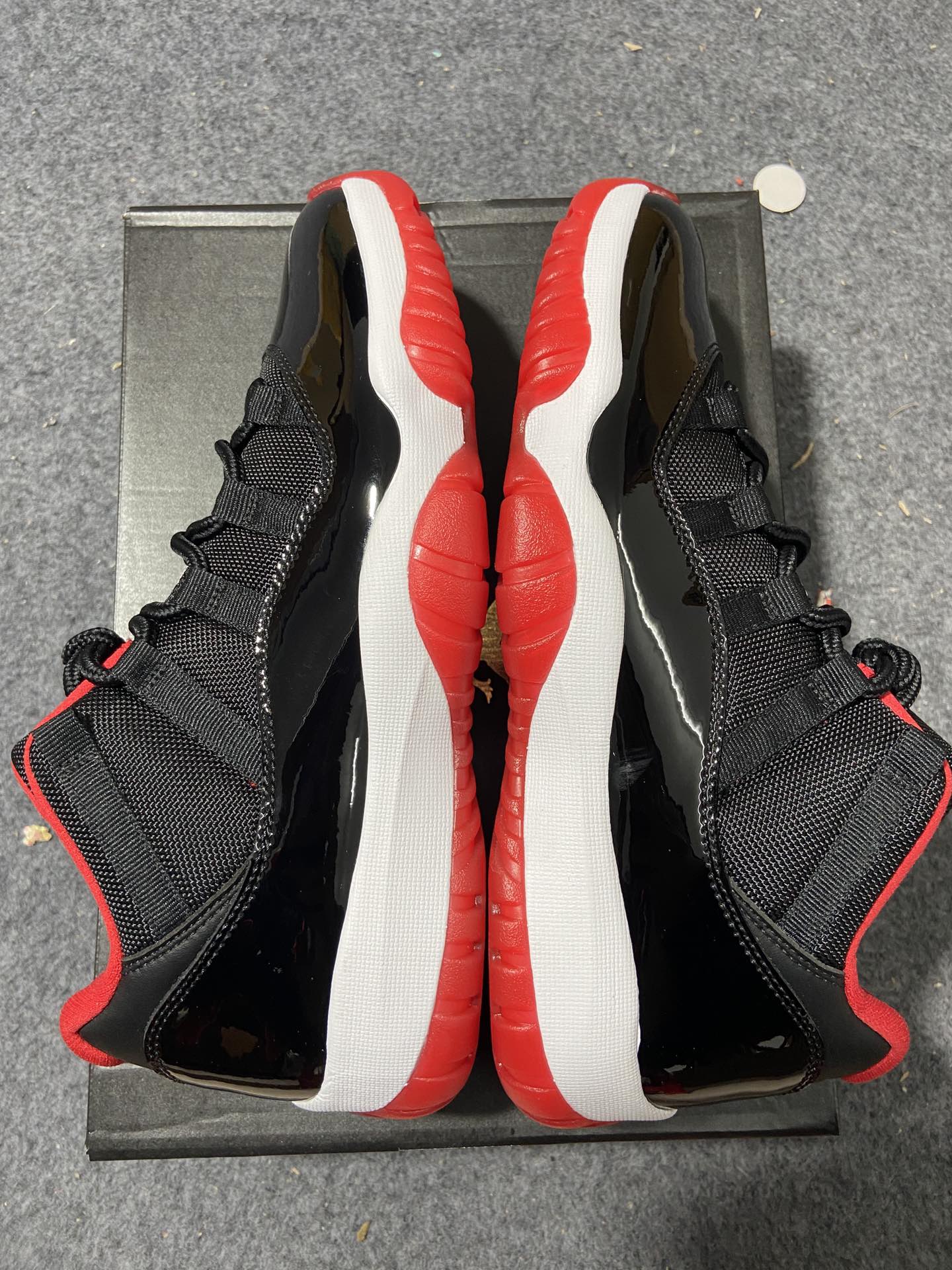 独家首发原装纯原出货AirJordan11RetroLowBred黑红低帮情怀之作528895-012原