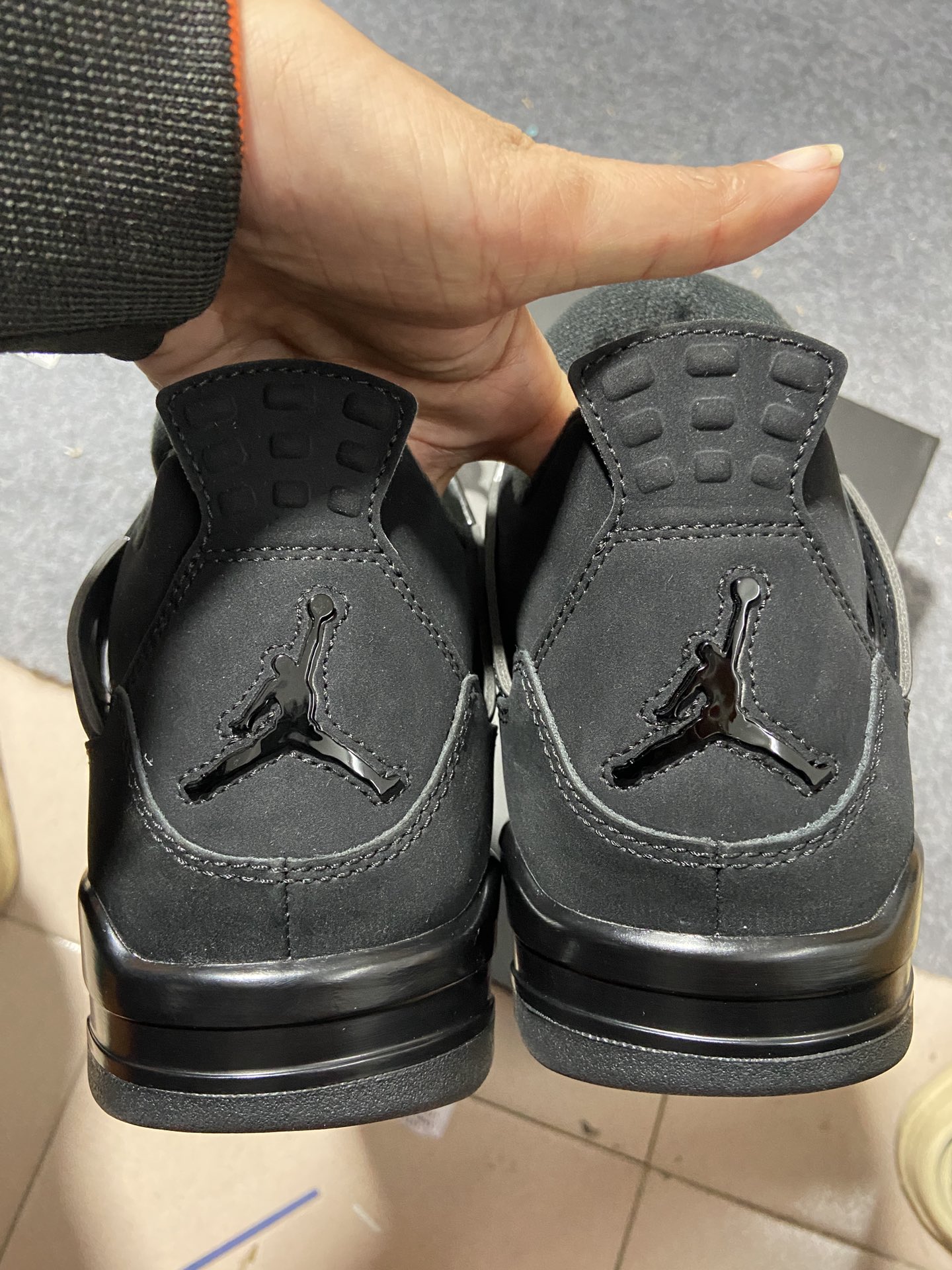 AJ4黑猫尺码:40.5-48.5福利特价-AirJordan4RetroBlackCat黑猫麂皮黑武士