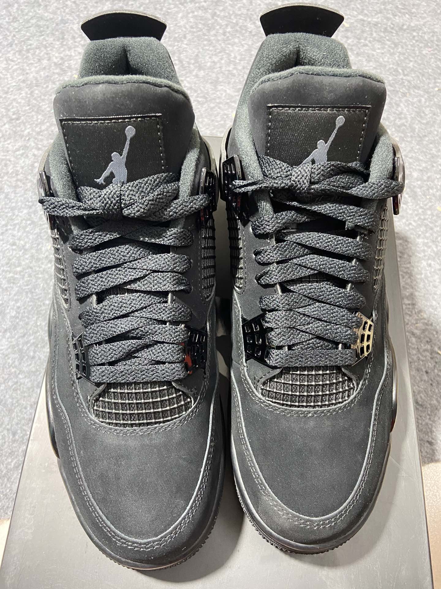 AJ4黑猫尺码:40.5-48.5福利特价-AirJordan4RetroBlackCat黑猫麂皮黑武士