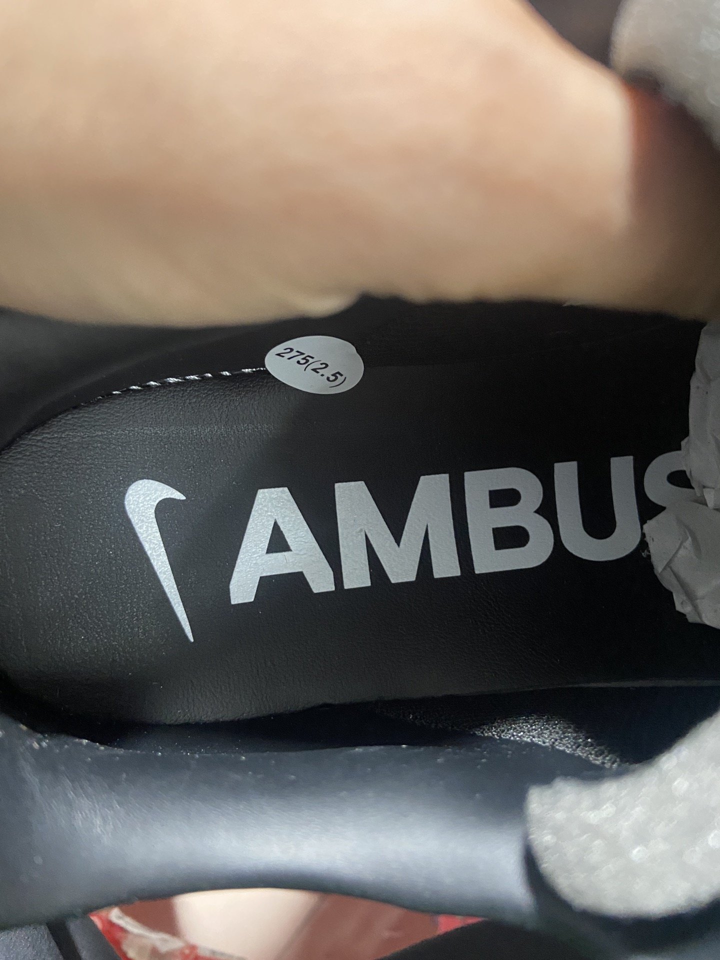 AMBUSH黑尺码36-46总裁R版出品-AMBUSHxNKAirForce1Low黑色DV3464-0