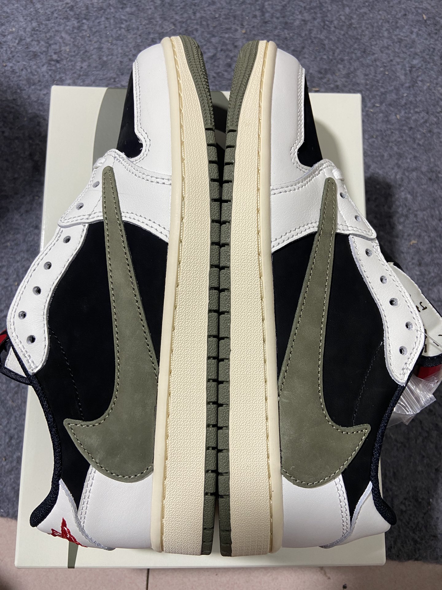 AJLow黑绿橄榄尺码:40-47.5总裁Y3版出品-StockX-TravisScottXJordan