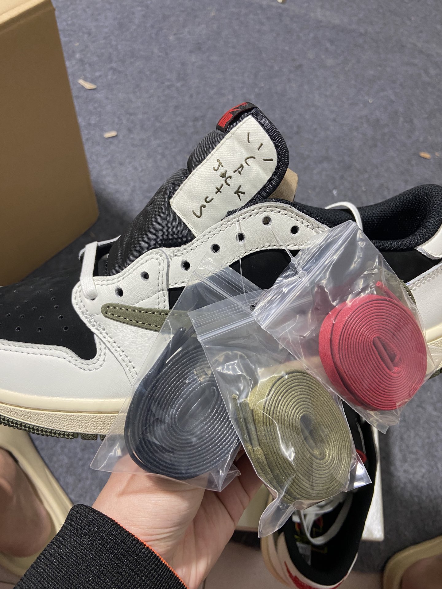 AJLow黑绿橄榄尺码:40-47.5总裁Y3版出品-StockX-TravisScottXJordan