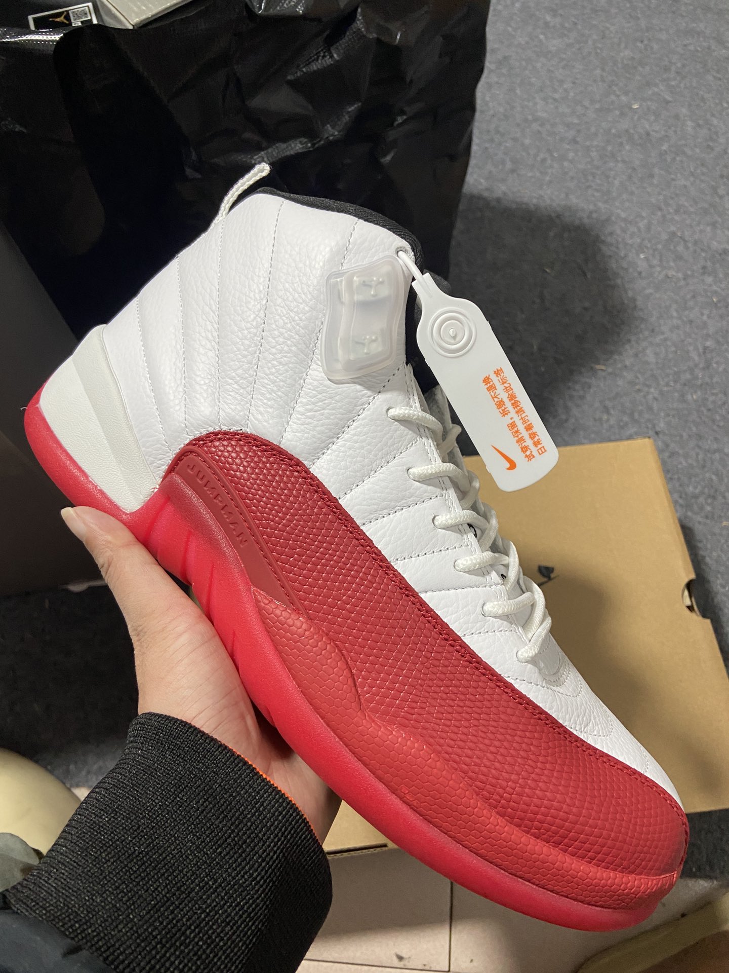 外贸纯原AirJordanAJ12Retro白红樱桃CT8013-116原楦原纸板开发原汁原味12代鞋型