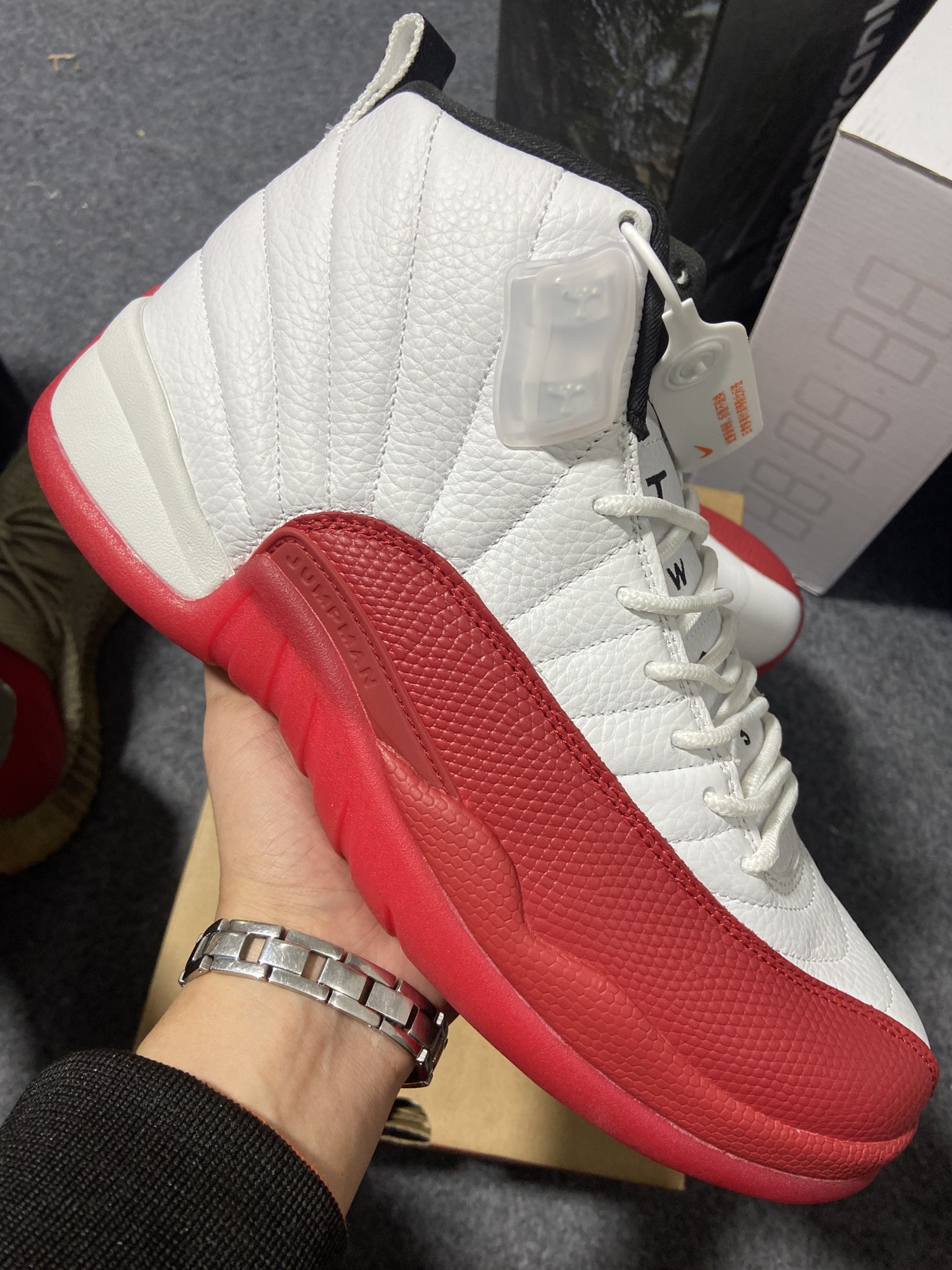 外贸纯原AirJordanAJ12Retro白红樱桃CT8013-116原楦原纸板开发原汁原味12代鞋型