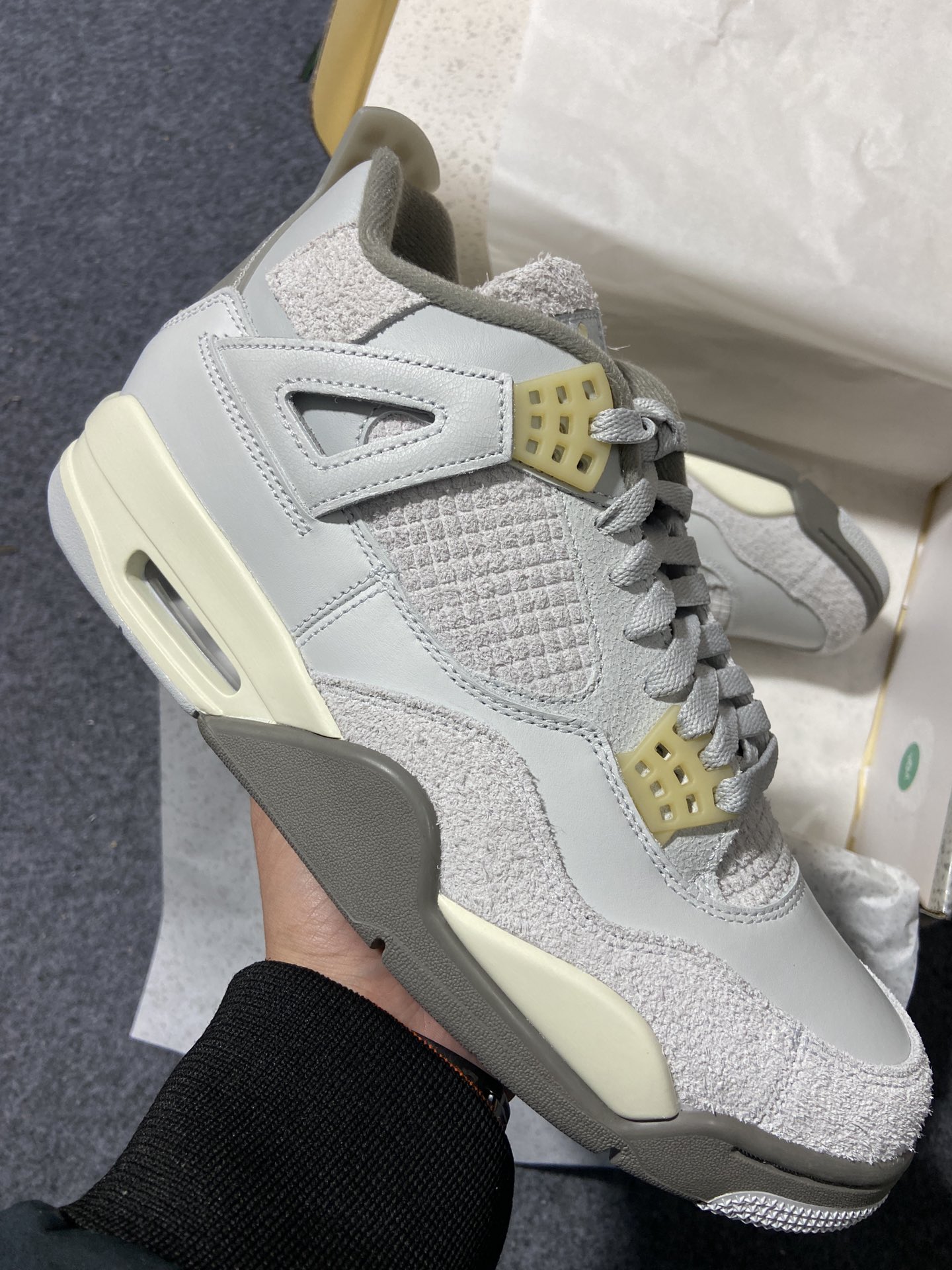 AJ4灰兔子鞋码40-47.5总裁R版出品-AirJordan4SE“Craft”AJ4灰兔子DV374