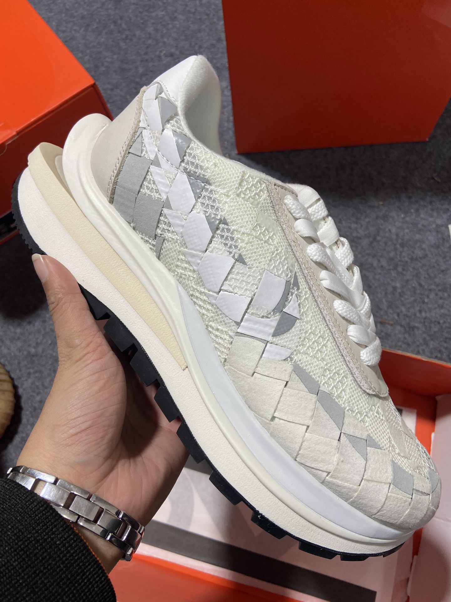 Sacai白色鞋码36-46总裁R版出品-SacaixNKWoven“White”白色DR5209-10