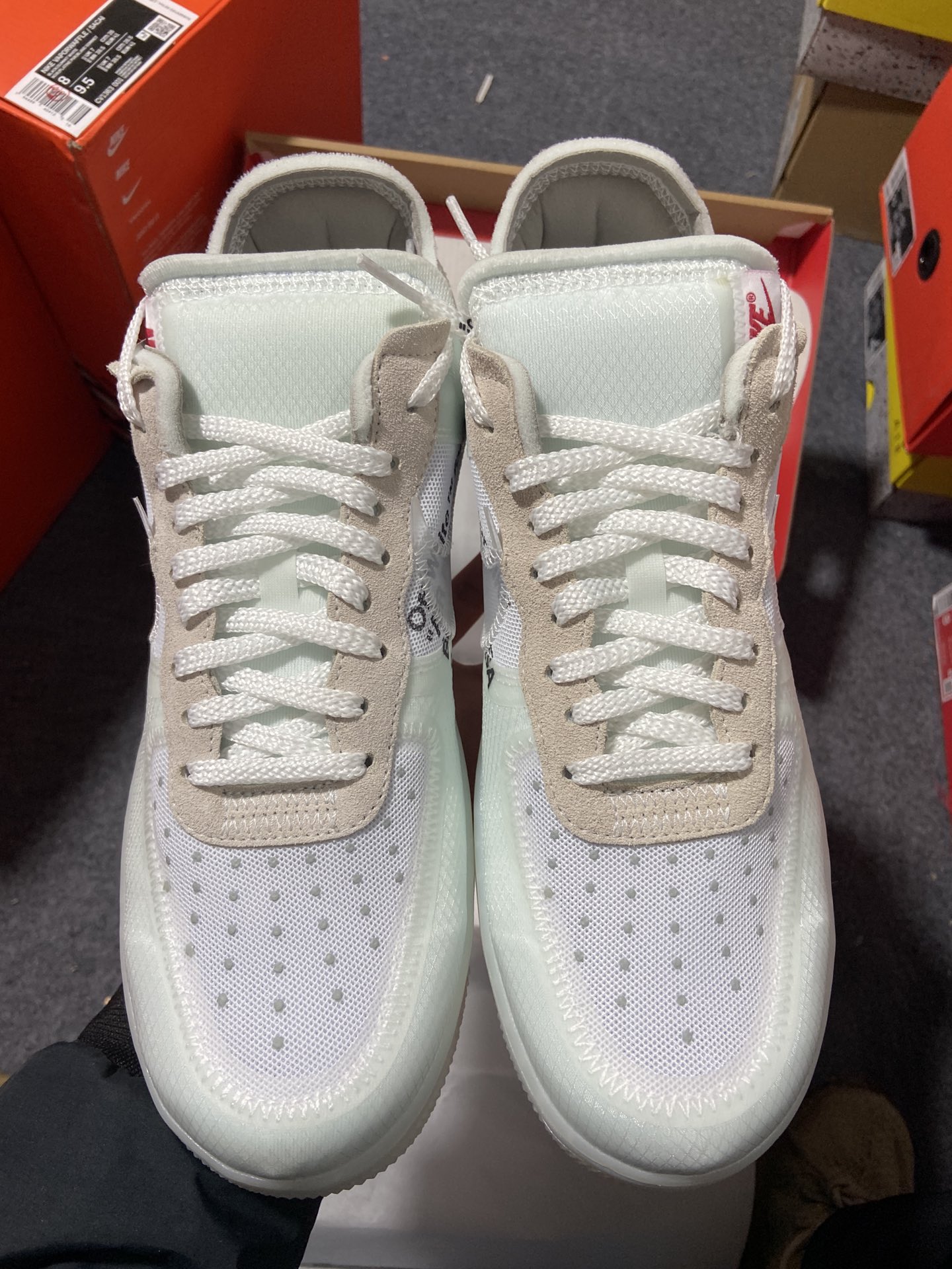 ow联名空军白色尺码40-46总裁R出品-OFF-WHITExAirForce1AF1OW联名白色AO4