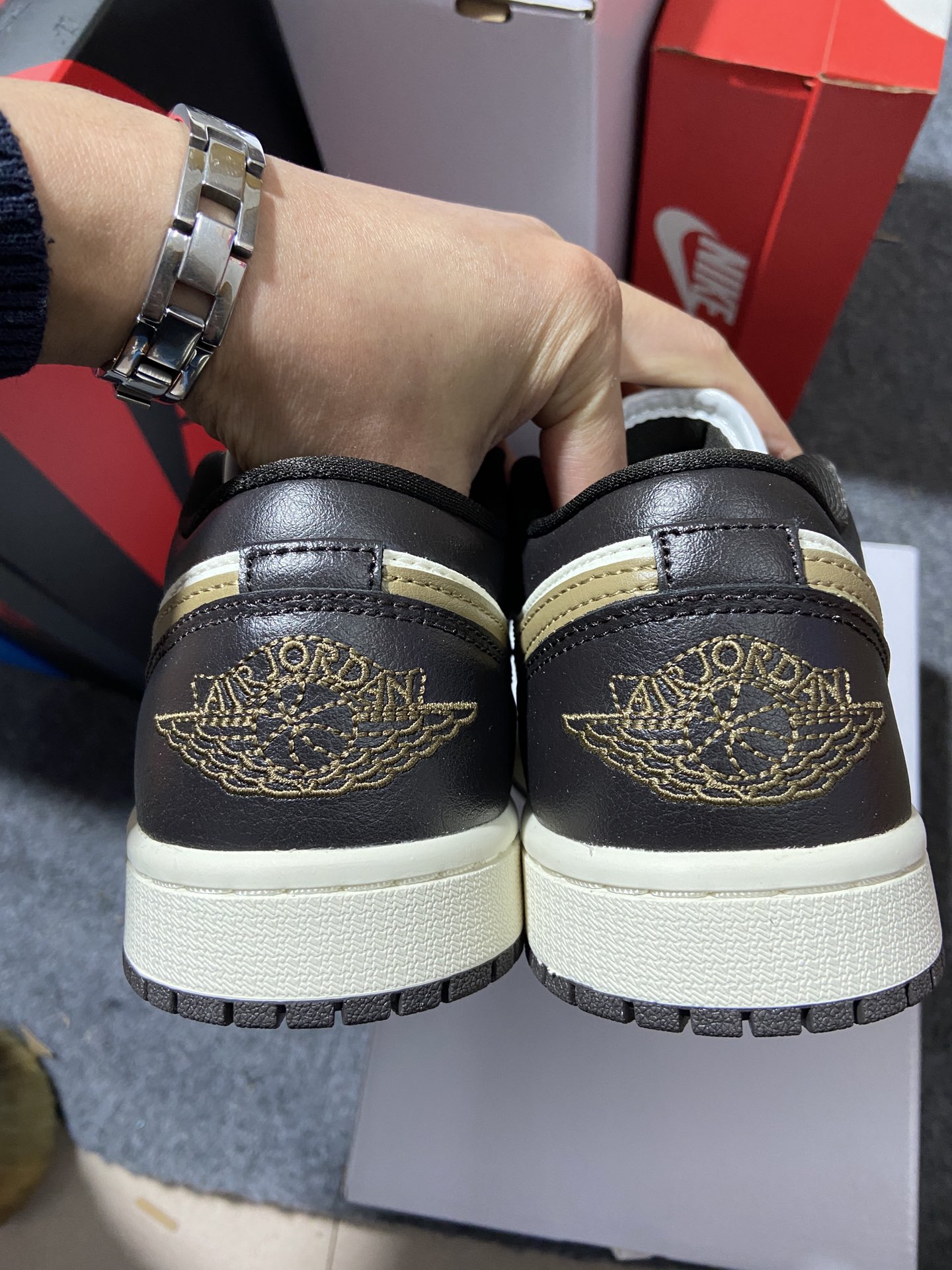 AJLow棕色鞋码35.5-46总裁R版出品-WMNSAirJordan1LowShadowBrown棕