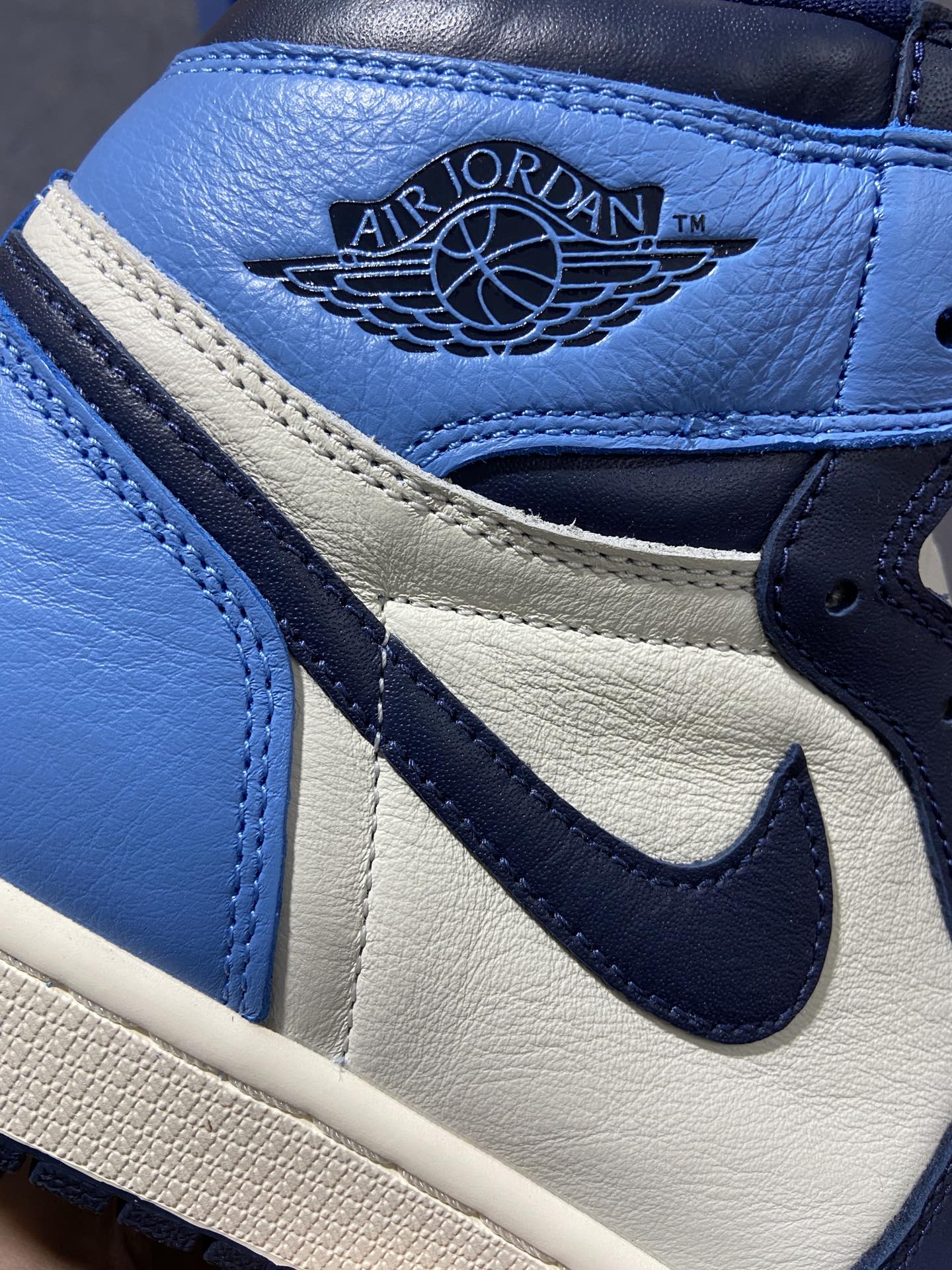 AJ1黑耀石尺码40-47.5纯原14版出品-AirJordan1AJ1OGObsidian黑耀石白蓝5