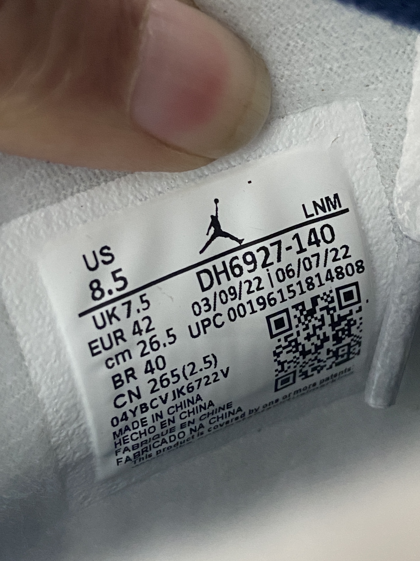 AJ4午夜蓝尺码:40-47纯原出品-AirJordan4AJ4白蓝午夜蓝泼墨复古篮球鞋DH6927-1