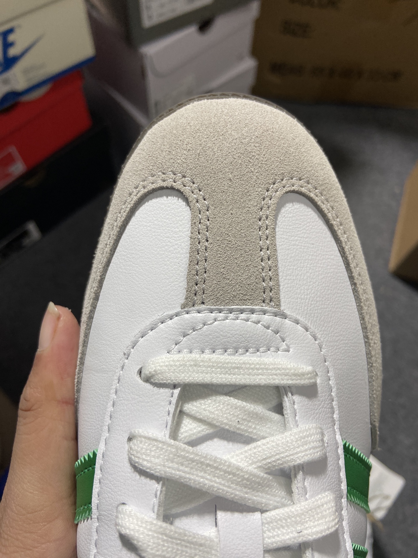 Originals尺码:36-45总裁新m版出品-OriginalsSambaOG白绿IG1024