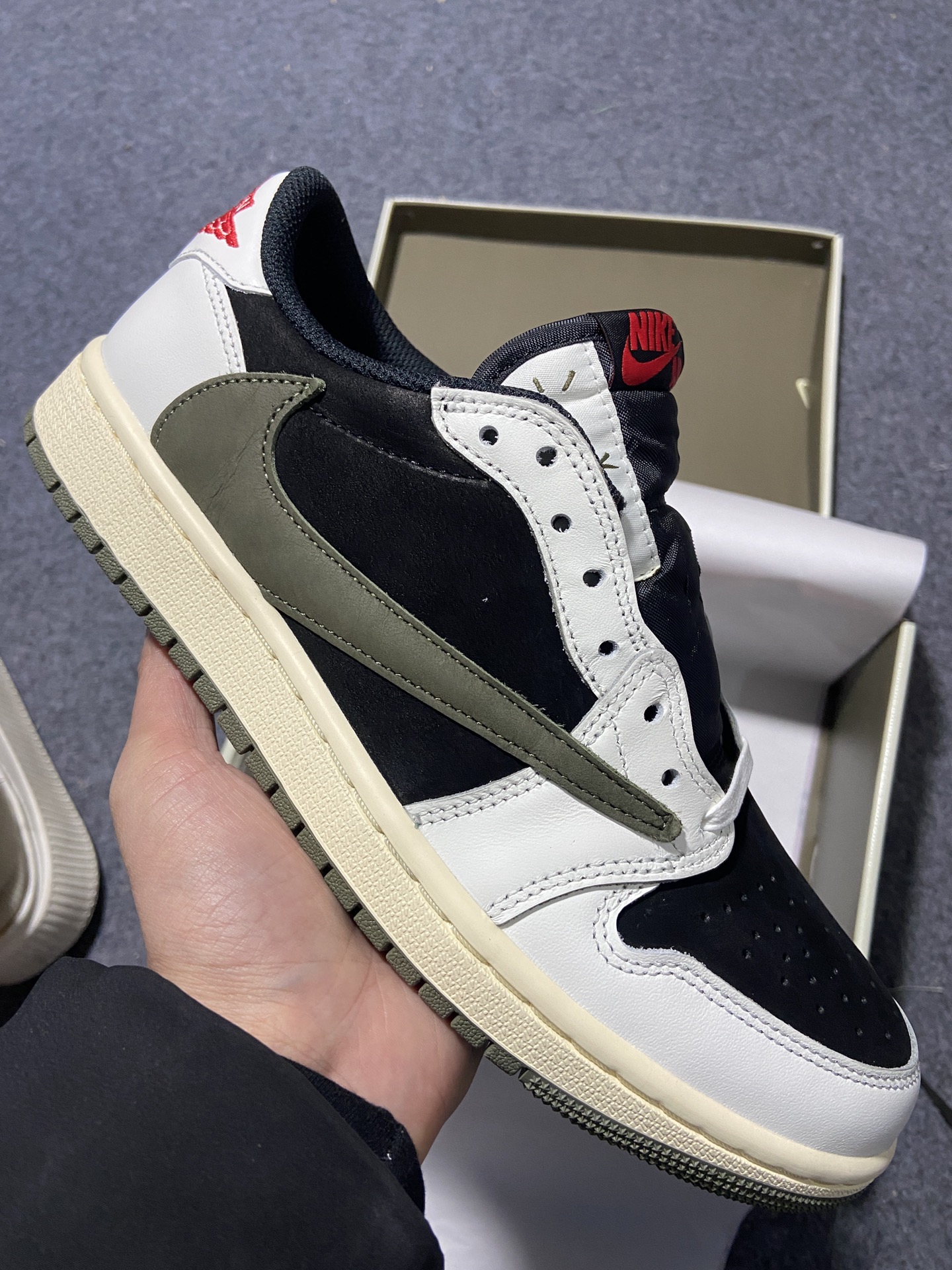 AJ1Low橄榄绿鞋码36-47.5+纯原福利特价-TravisScottxAirJordan1LowO