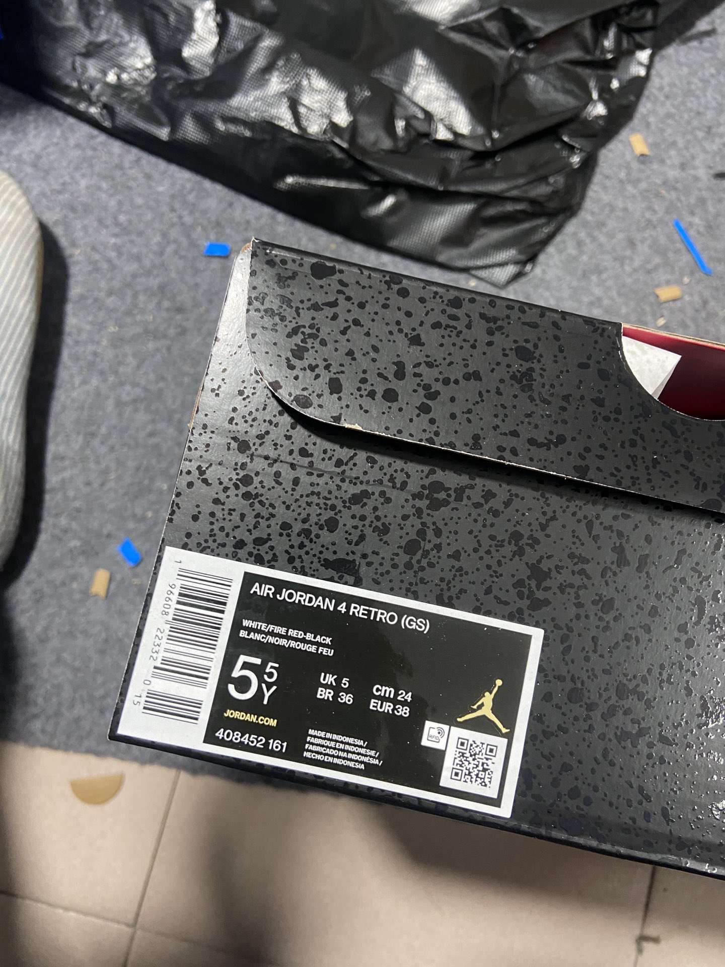 AJ4白黑红尺码:36-47.5纯原1版出品-AirJordan4“NeutralGrey”白黑红DH6