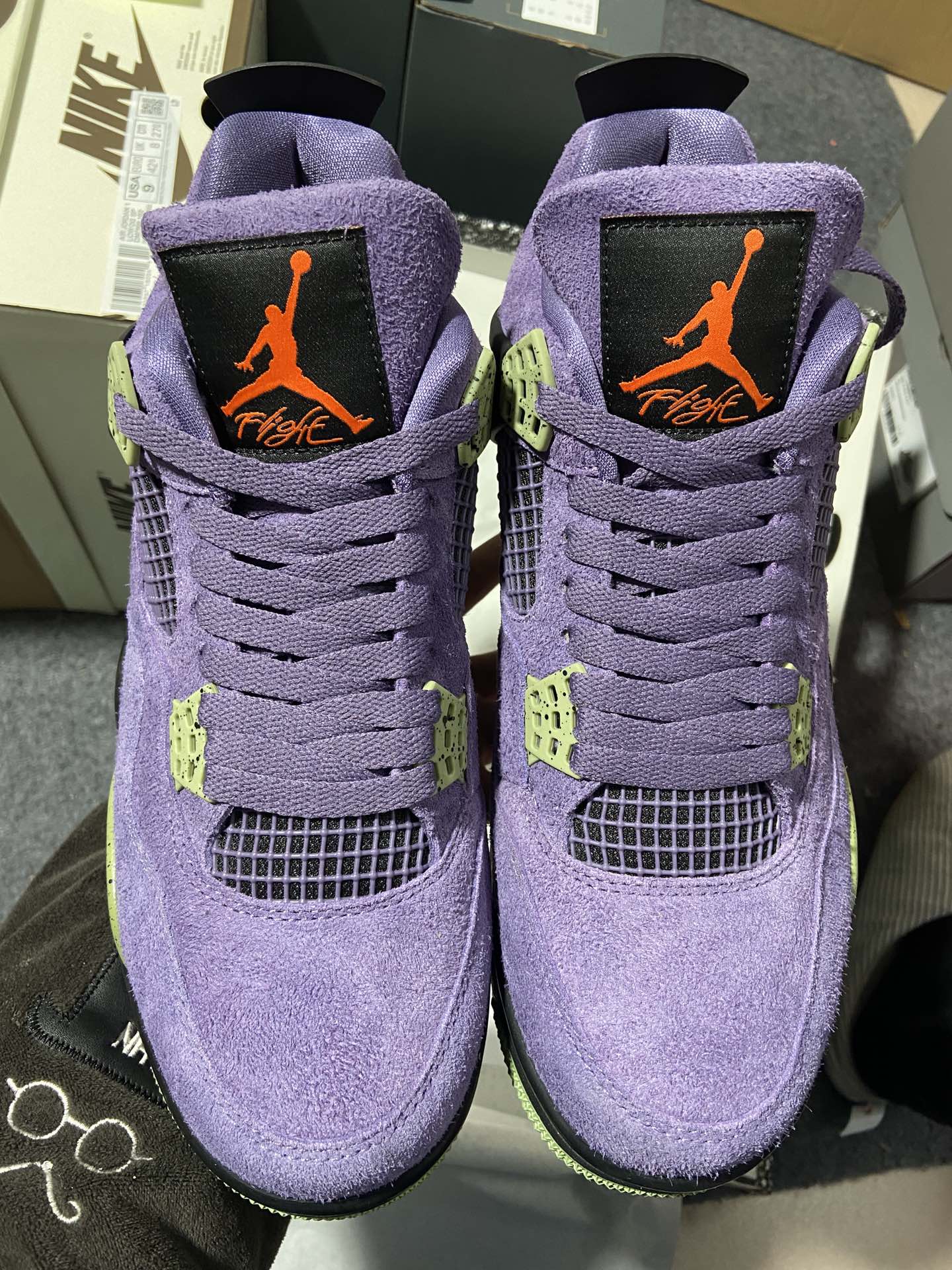 外贸纯原AirJordan4Retro紫色麂皮初号机纯原最高工艺复刻原装无色差修正#原楦原纸板开发全市场