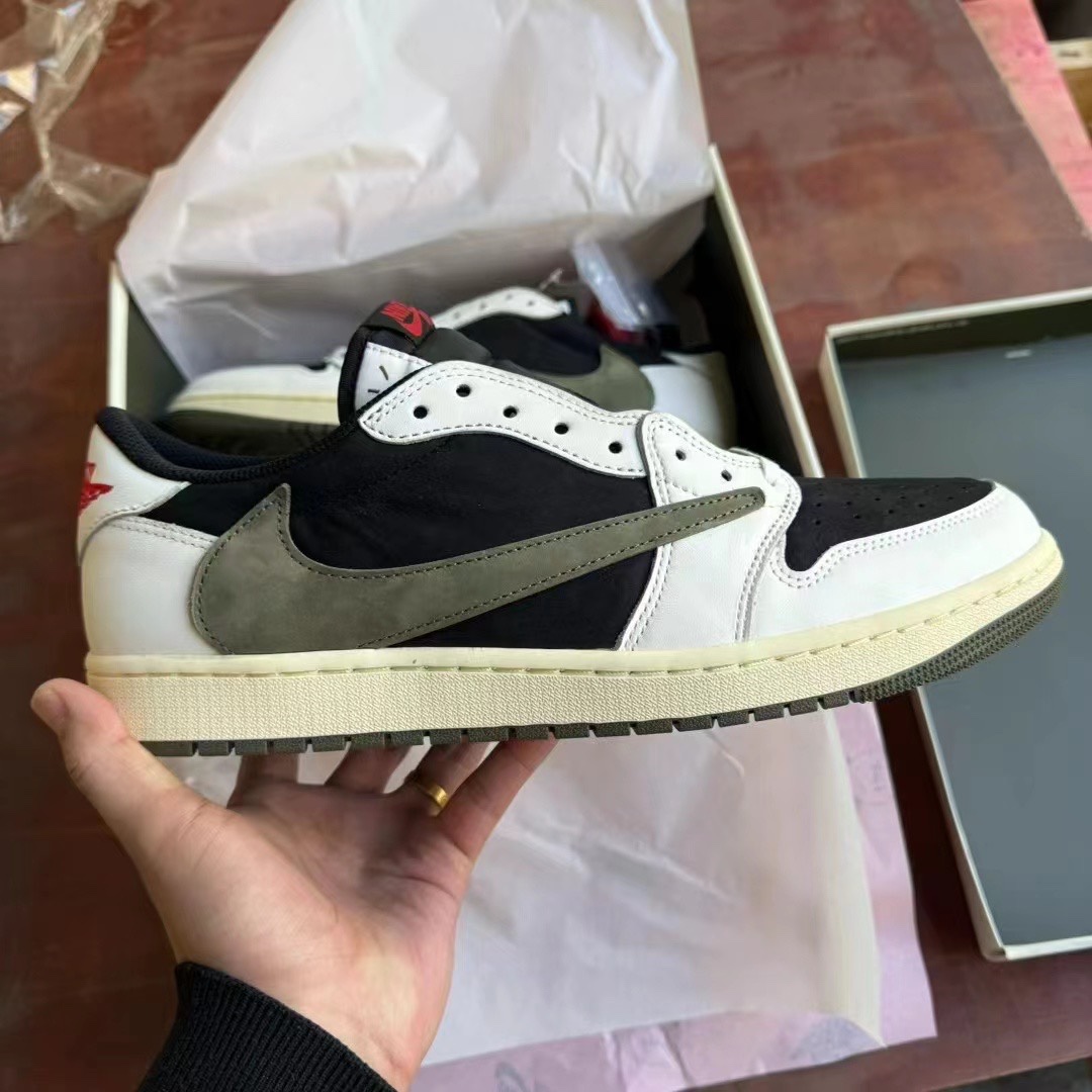 AJ1Low橄榄绿鞋码40-47.5纯原福利特价-TravisScottxAirJordan1LowOG