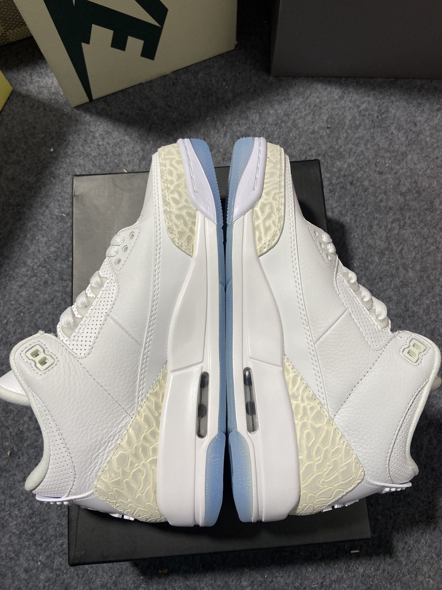 aj3白猫尺码40.5-47.5纯原版️AirJordan3RetroAJ3纯白爆裂纹白猫136064-