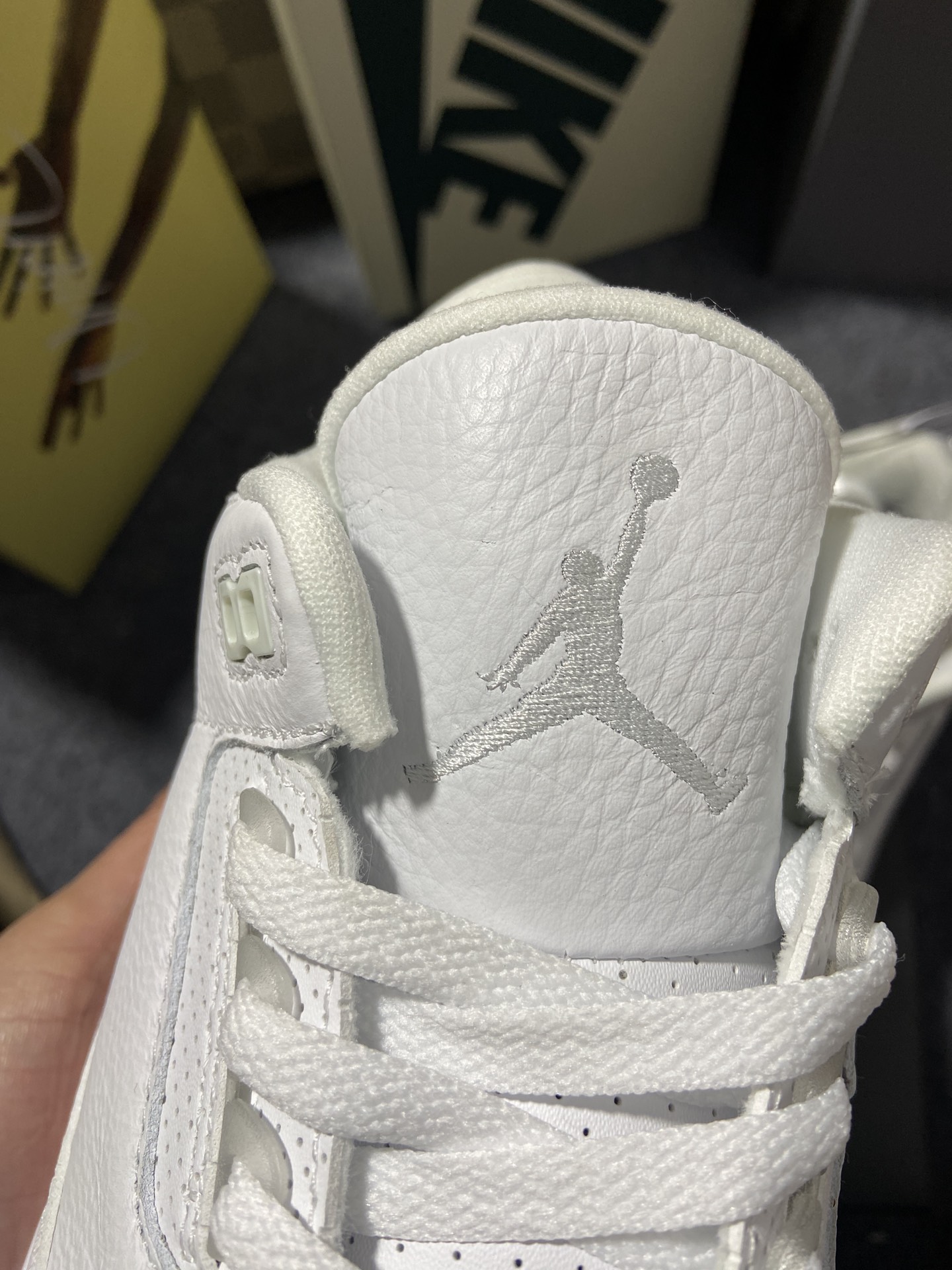 aj3白猫尺码40.5-47.5纯原版️AirJordan3RetroAJ3纯白爆裂纹白猫136064-