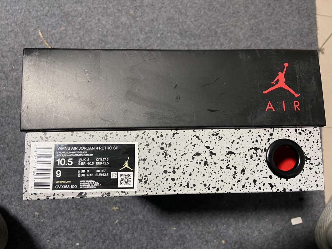 AJ4白帆尺码:36-47.5总裁PK版出品-AirJordan4OffWhiteAJ4乔4OW联名透明