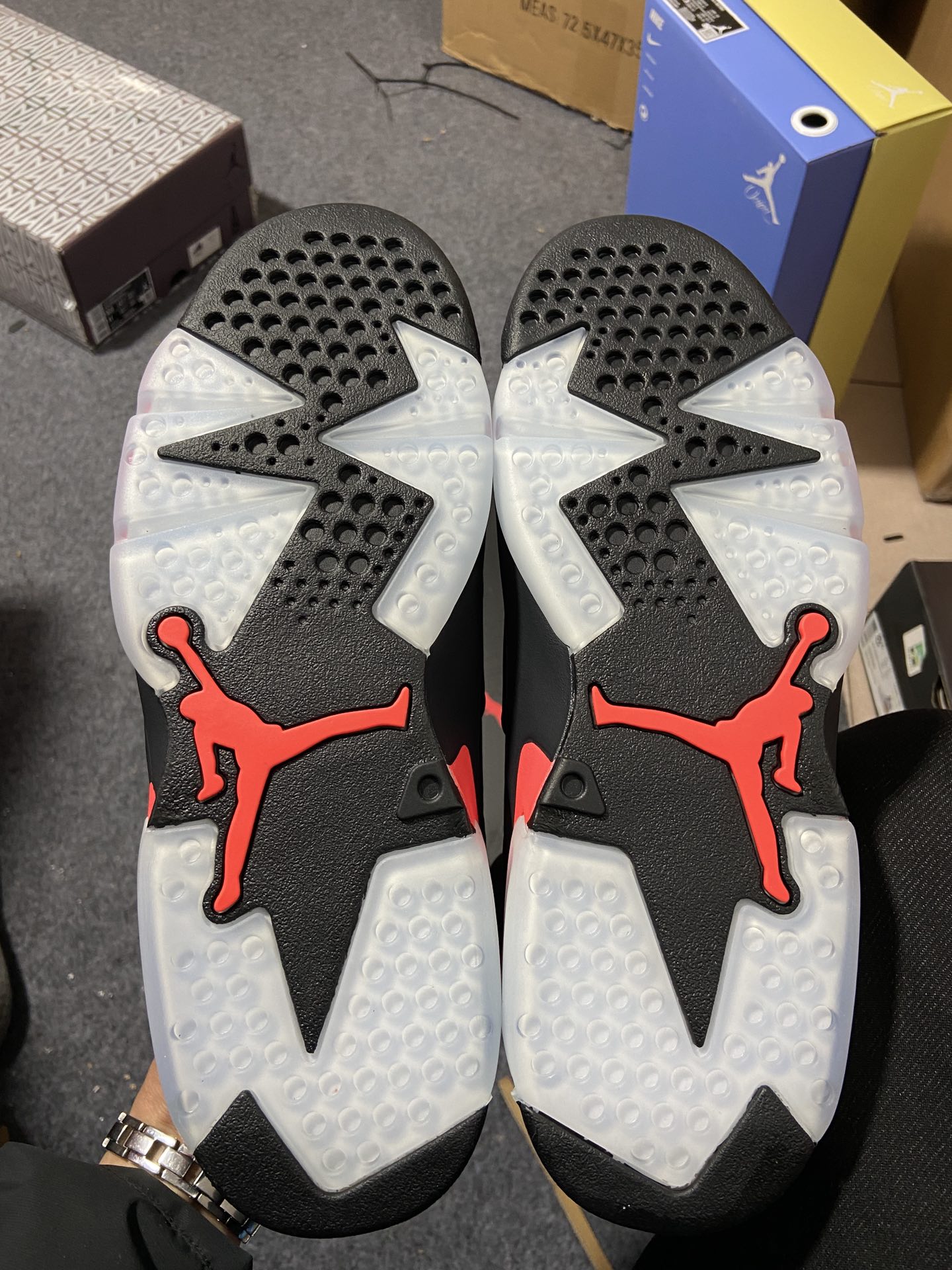 AJ6黑红尺码40-47.5总裁版Y3清远出品-AirJordan6InfraredAJ6黑红乔6黑红外