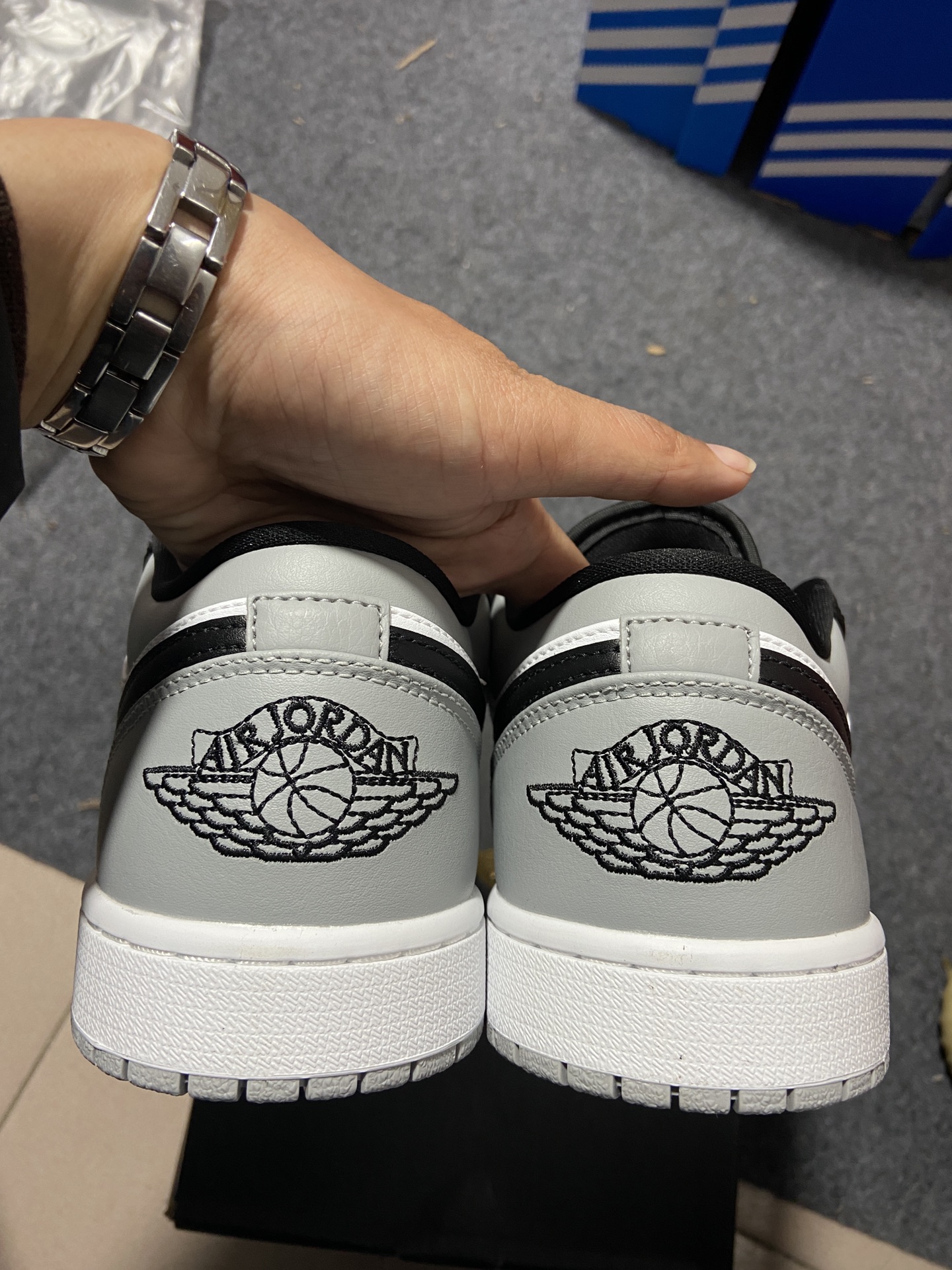 AJ1Low黑灰尺码35.5-46总裁R版出品-AirJordan1LowShadowToe黑灰5535