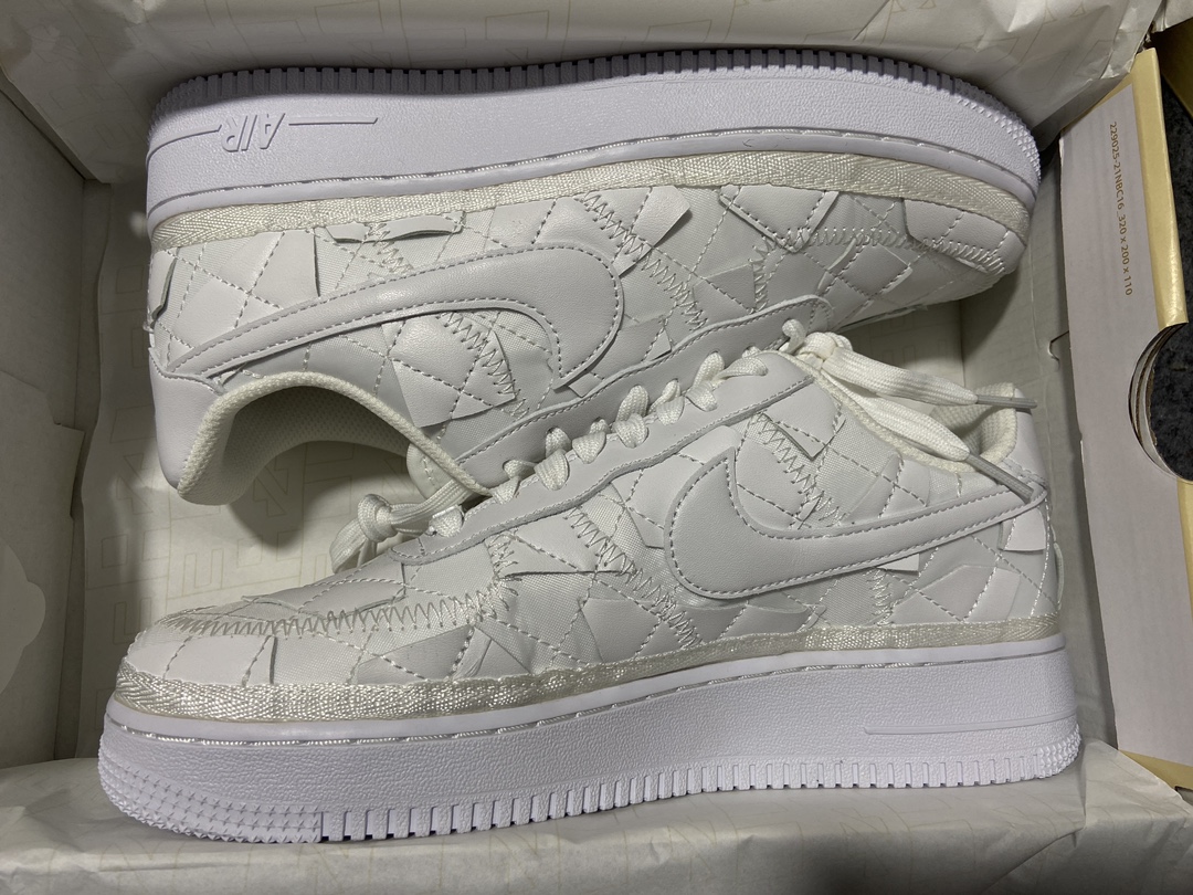 AF1碧梨白色尺码40-46纯原-BillieEilishxNKAF1Low“TripleWhite”碧