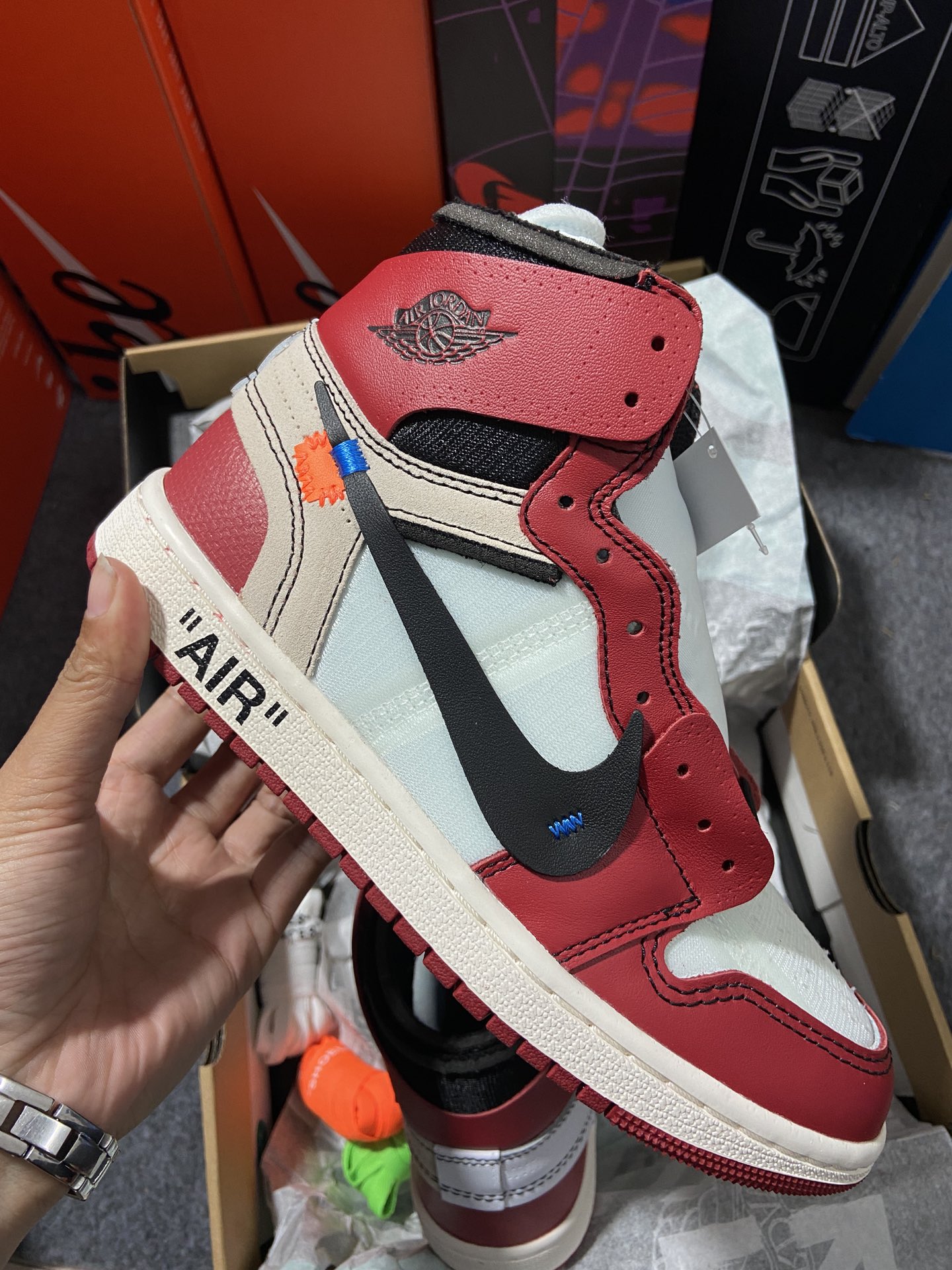 AJ1OW芝加哥鞋码36-47.5码样品纯原-AirJordan1OffWhiteAJ1OW芝加哥货号A