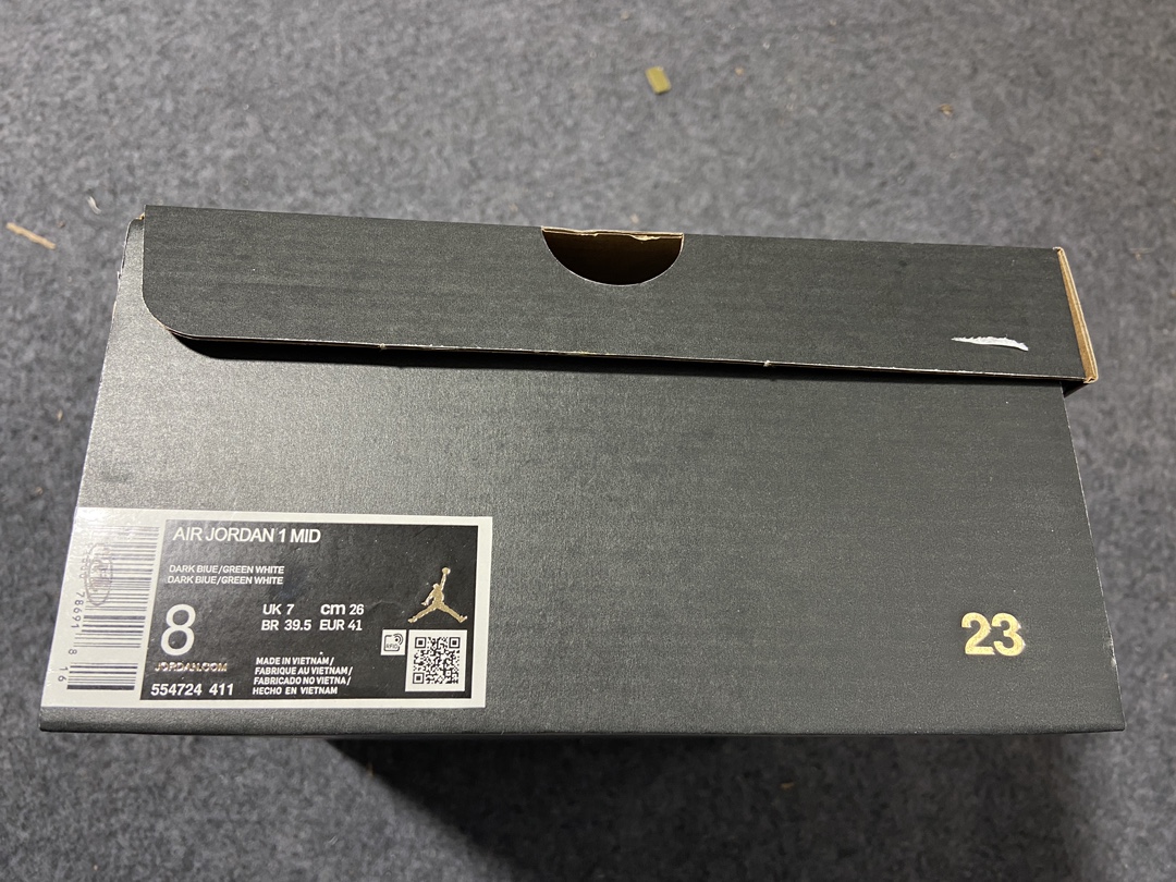 乔丹AirJordan1MidAJ1乔1中帮复古文化百搭休闲运动篮球板鞋货号#554724-411尺码3