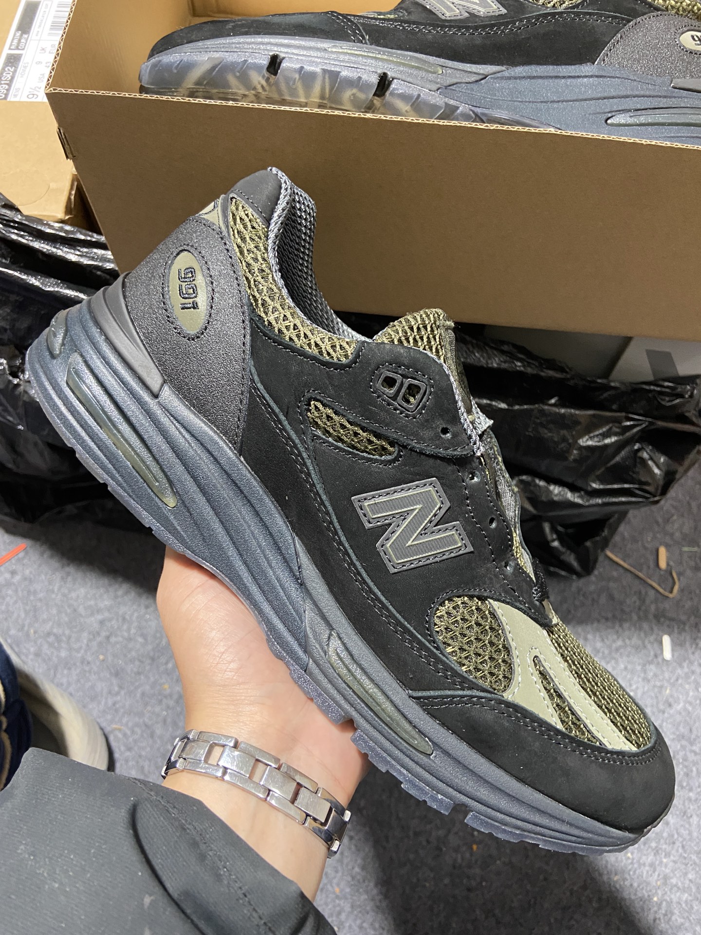 NB991黑橄榄绿尺码36-46.5纯原️STONEISLANDxNewBalanceNB991石头岛联