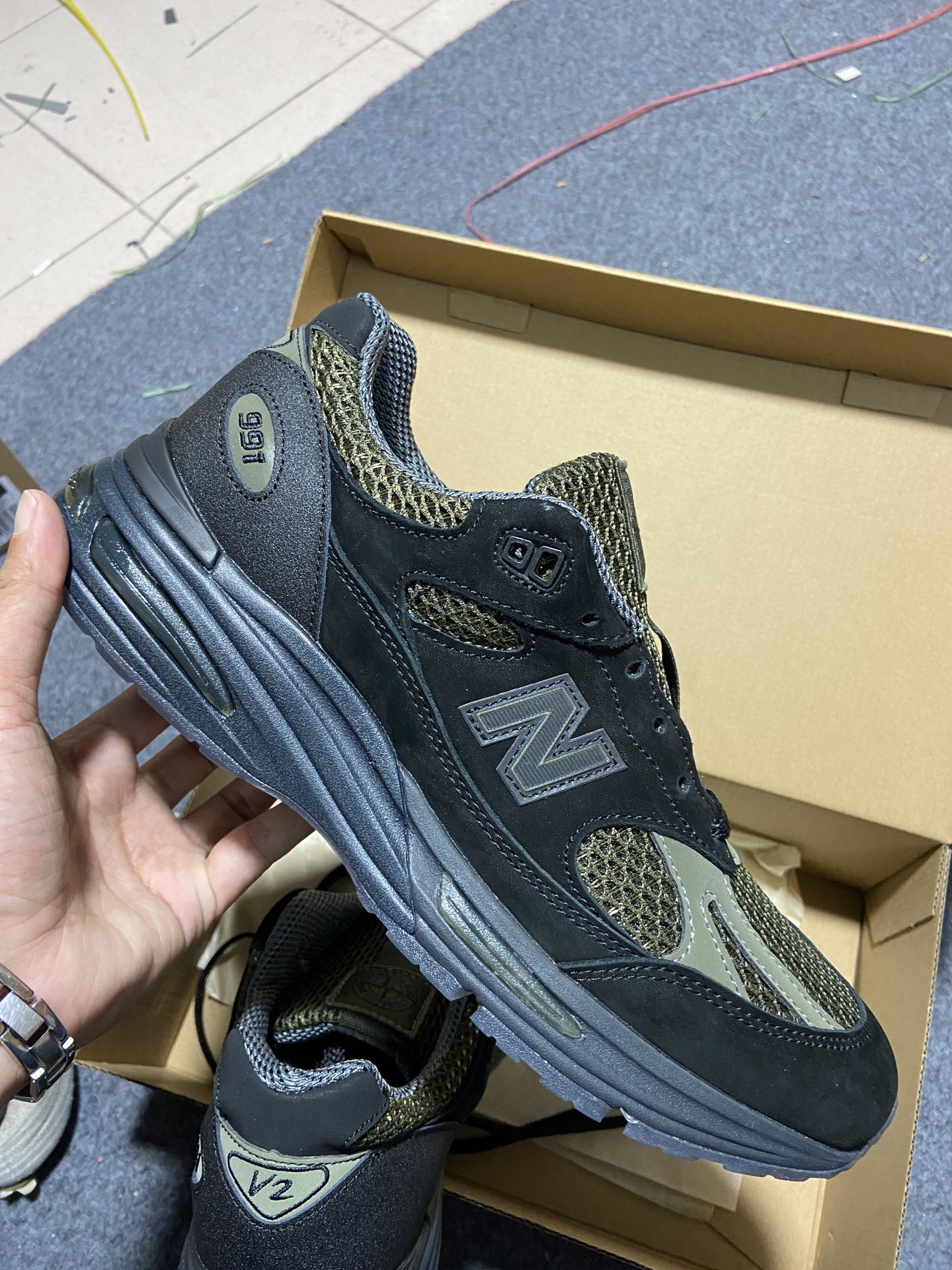 NB991黑橄榄绿尺码36-46.5纯原️STONEISLANDxNewBalanceNB991石头岛联