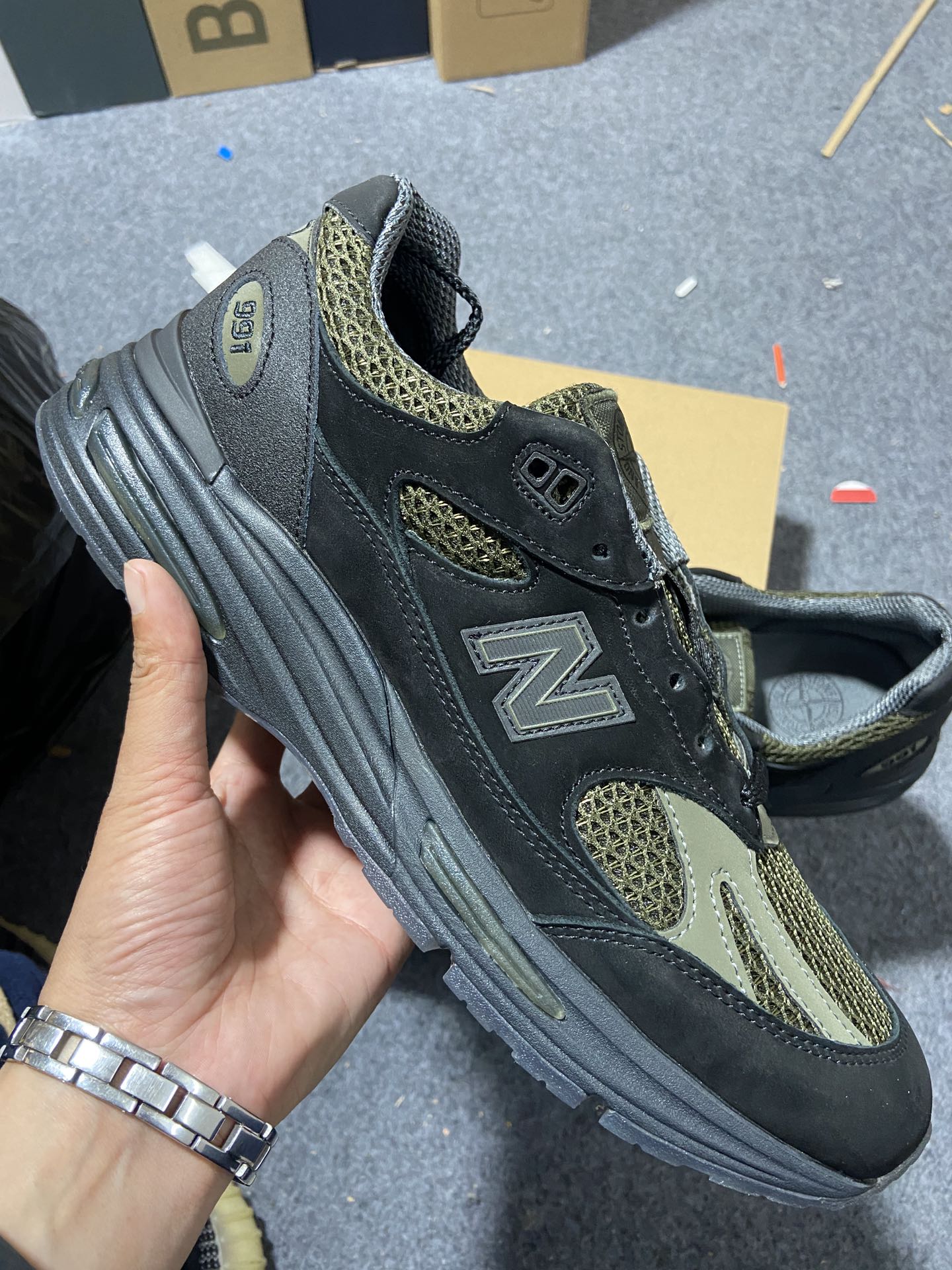 45码NB991黑橄榄绿尺码36-46.5纯原️STONEISLANDxNewBalanceNB991石