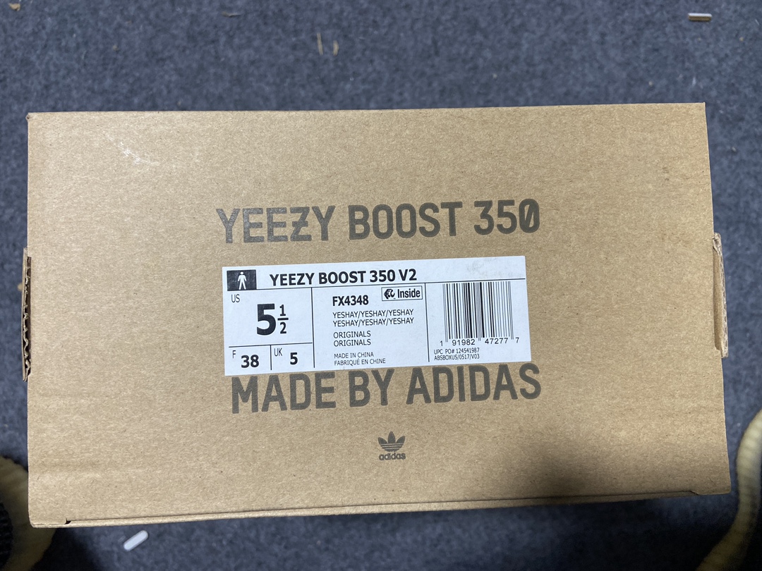 Yeezy350灰天使鞋码36-50偏小0.5纯原出品-YeezyBoost350V2“YESHAY”灰