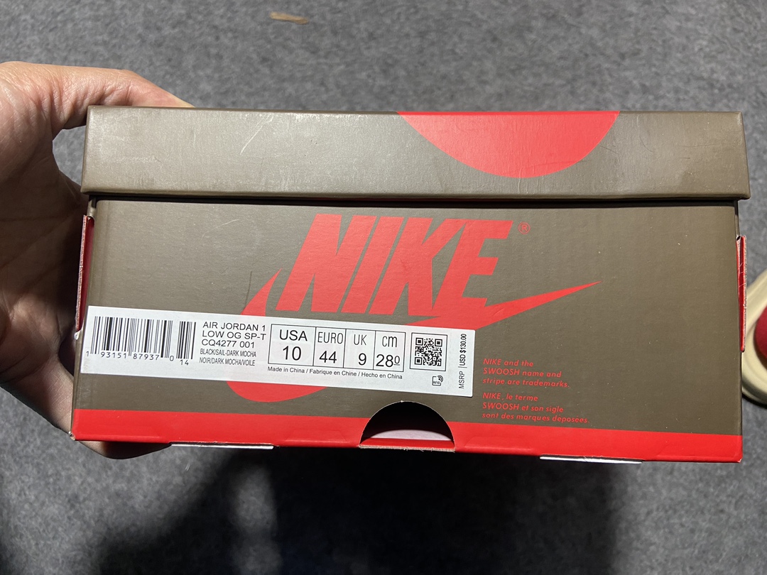 AJLow鬼脸倒钩尺码40.5-47.5东莞LJR-TravisScottxAirJordan1Low鬼