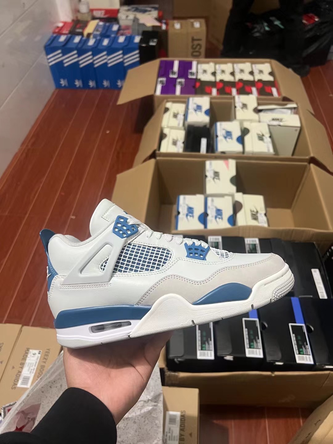 AJ4军蓝尺码:36-48.5纯原-AirJordan4Retro“MilitaryBlue”军蓝FV5