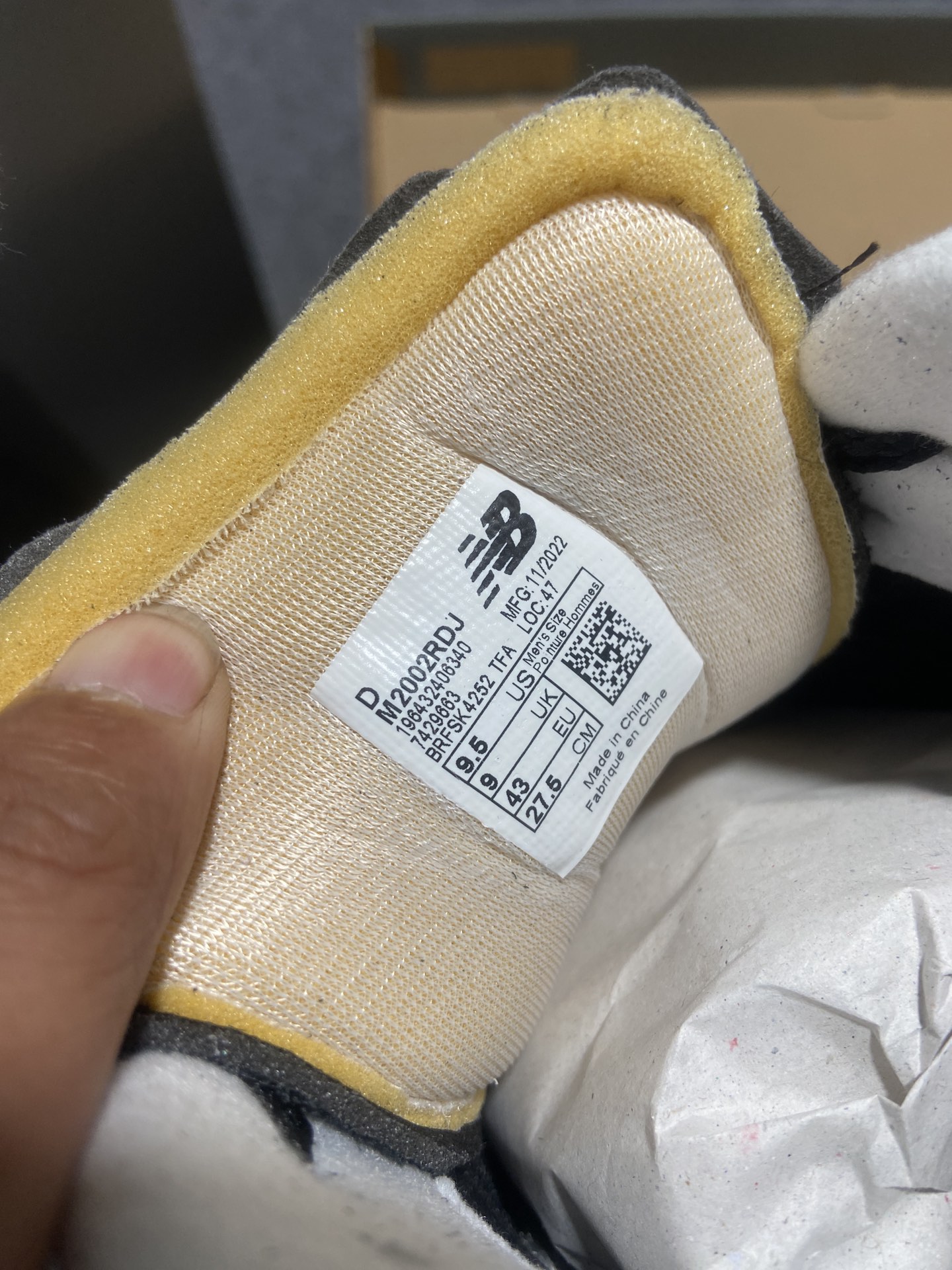 纯原新百伦NBNewBalanceM2002RDJNB1906黑灰色原楦原纸板原厂数据开发打造完美鞋型组