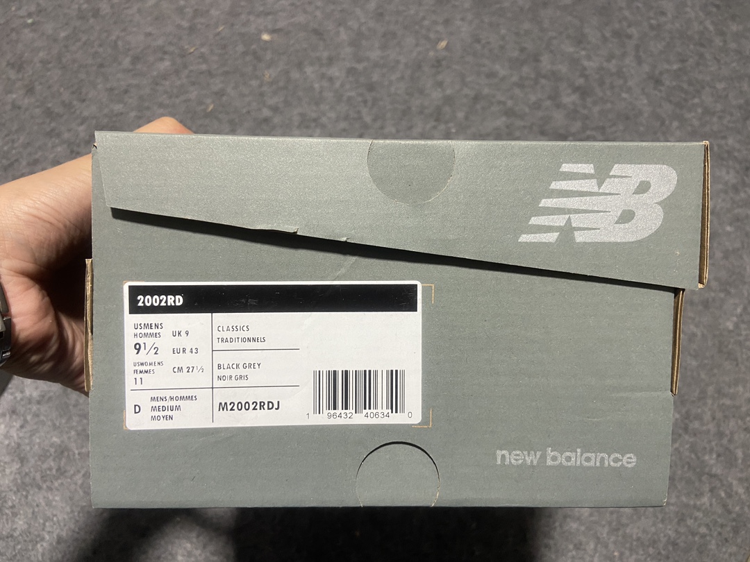 纯原新百伦NBNewBalanceM2002RDJNB1906黑灰色原楦原纸板原厂数据开发打造完美鞋型组