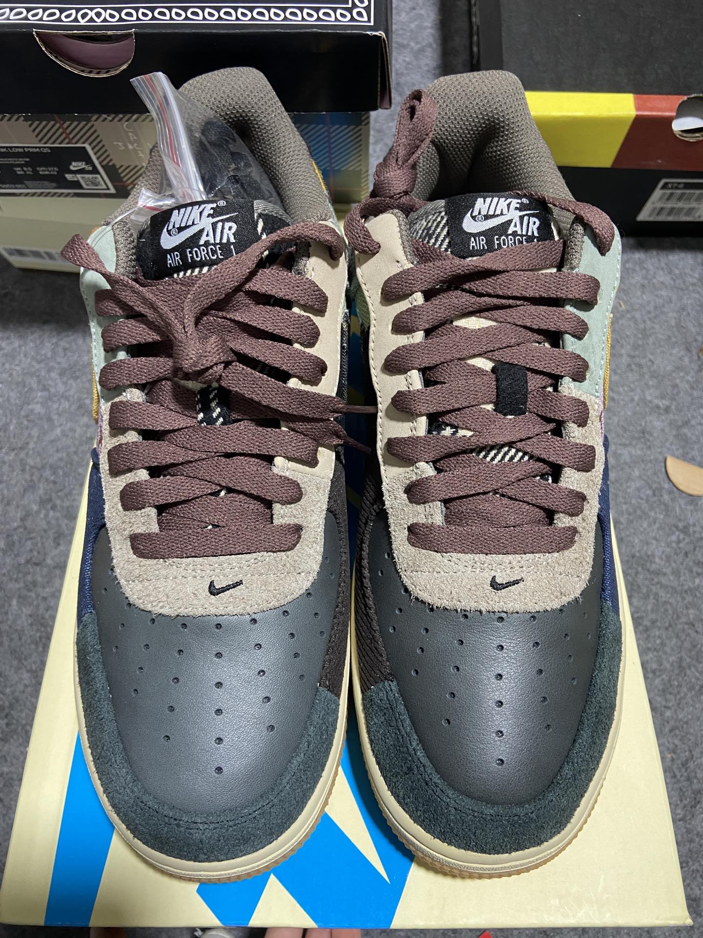 AF1TS拼接尺码:36-47.5总裁R版出品-TravisScottxNkAF1LowCactusJa