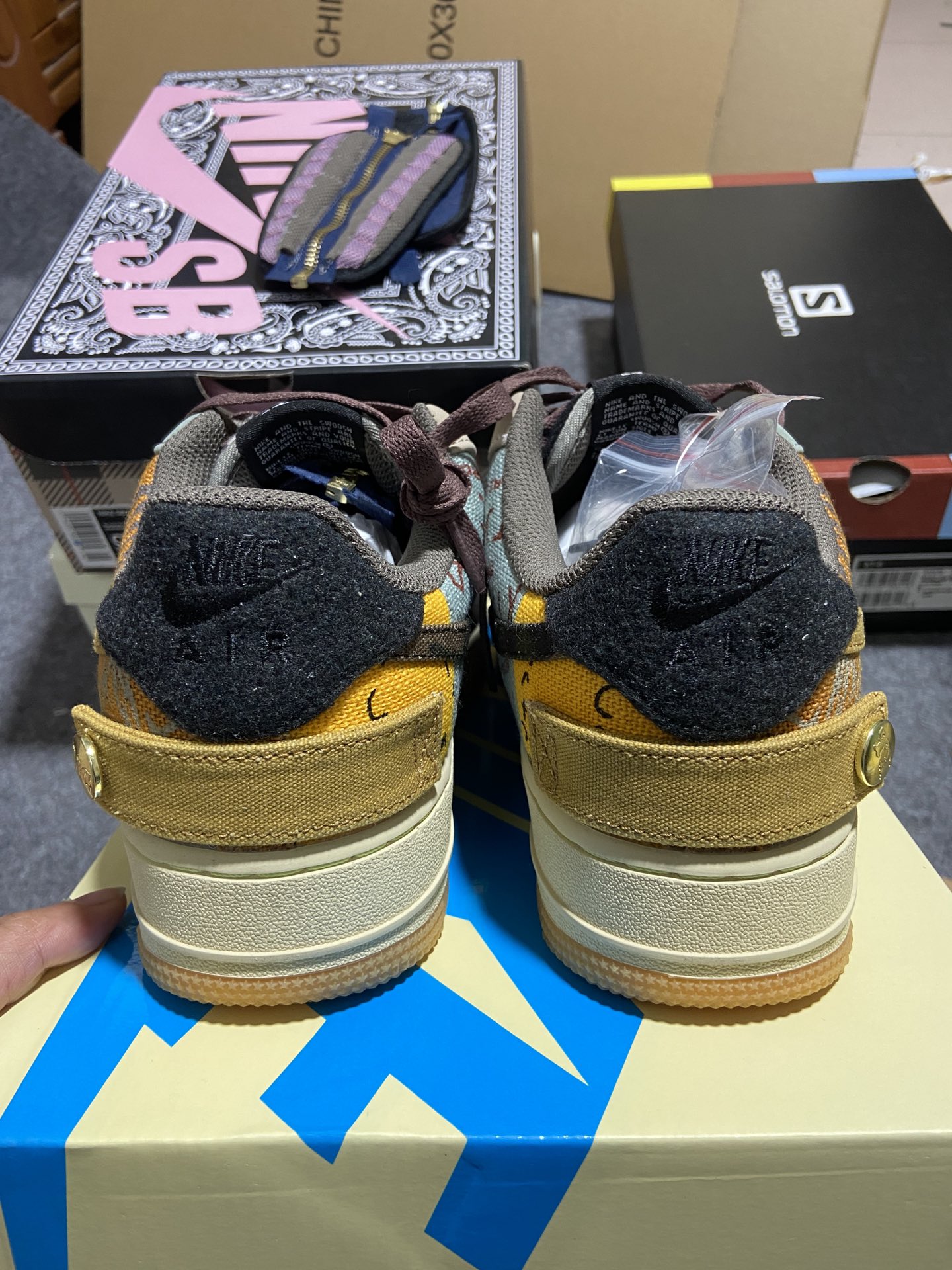 AF1TS拼接尺码:36-47.5总裁R版出品-TravisScottxNkAF1LowCactusJa