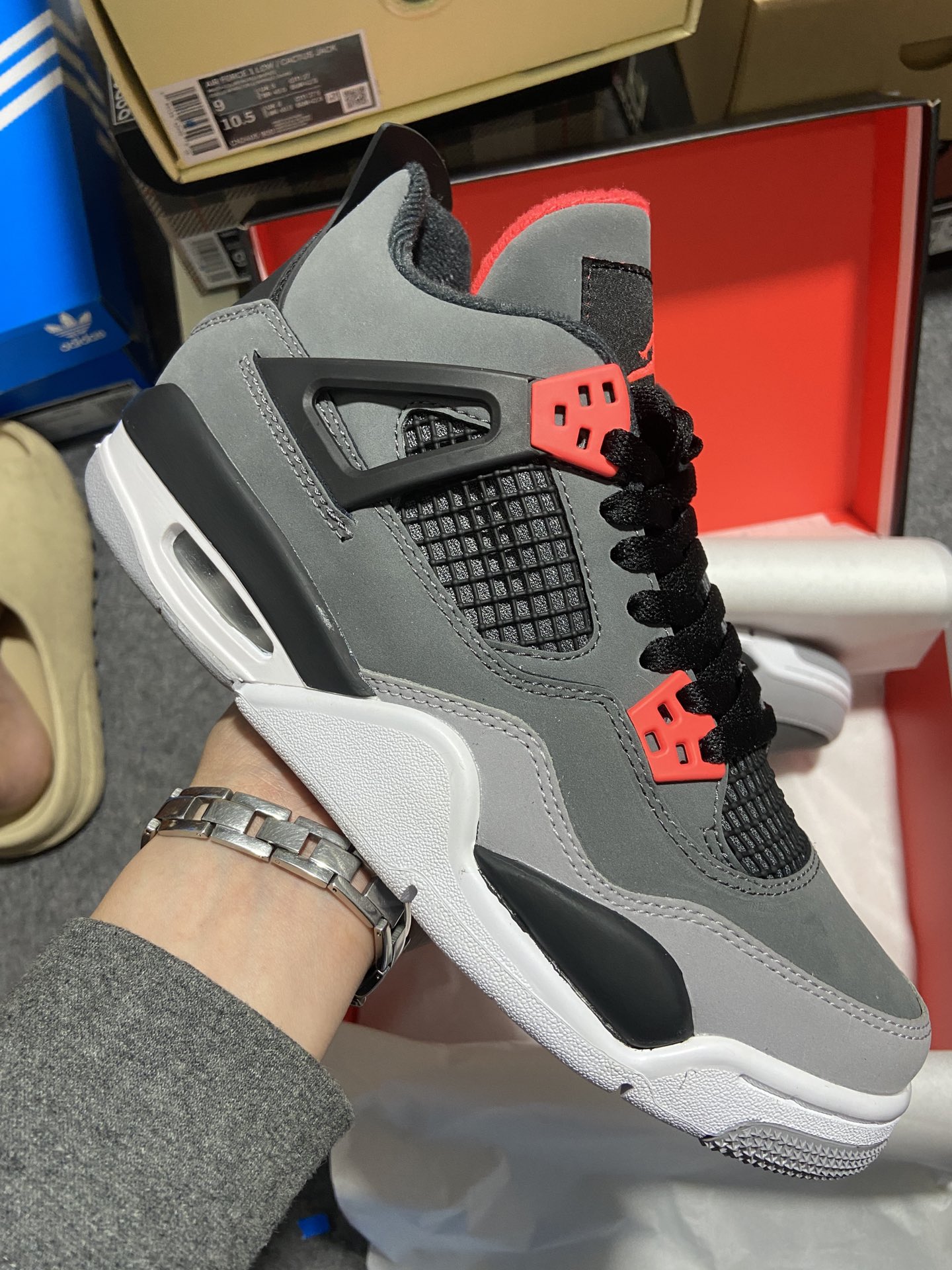 AirJordan4InfraredAJ4黑灰红红外线篮球鞋DH6927-061408452-061尺码