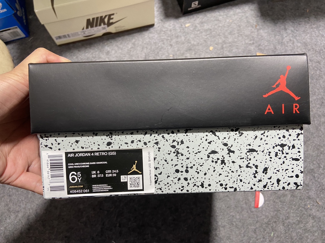 AirJordan4InfraredAJ4黑灰红红外线篮球鞋DH6927-061408452-061尺码