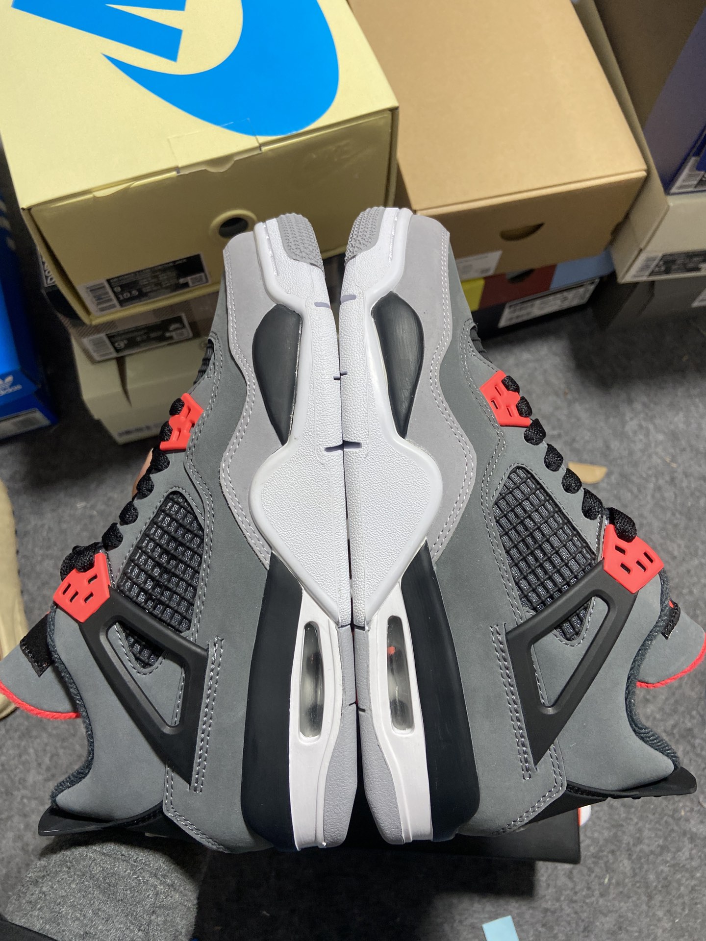 AirJordan4InfraredAJ4黑灰红红外线篮球鞋DH6927-061408452-061尺码