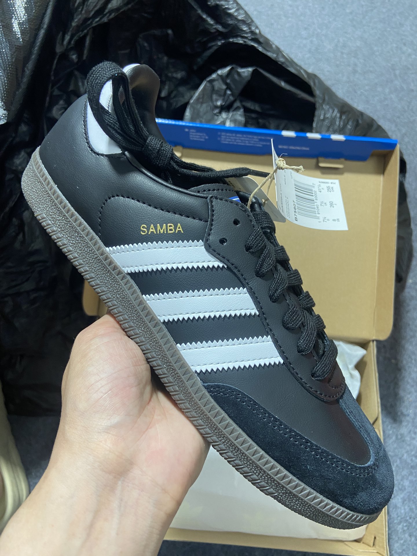 Originals鞋码36-45纯原出品-SambaOG黑白B75807YZ003