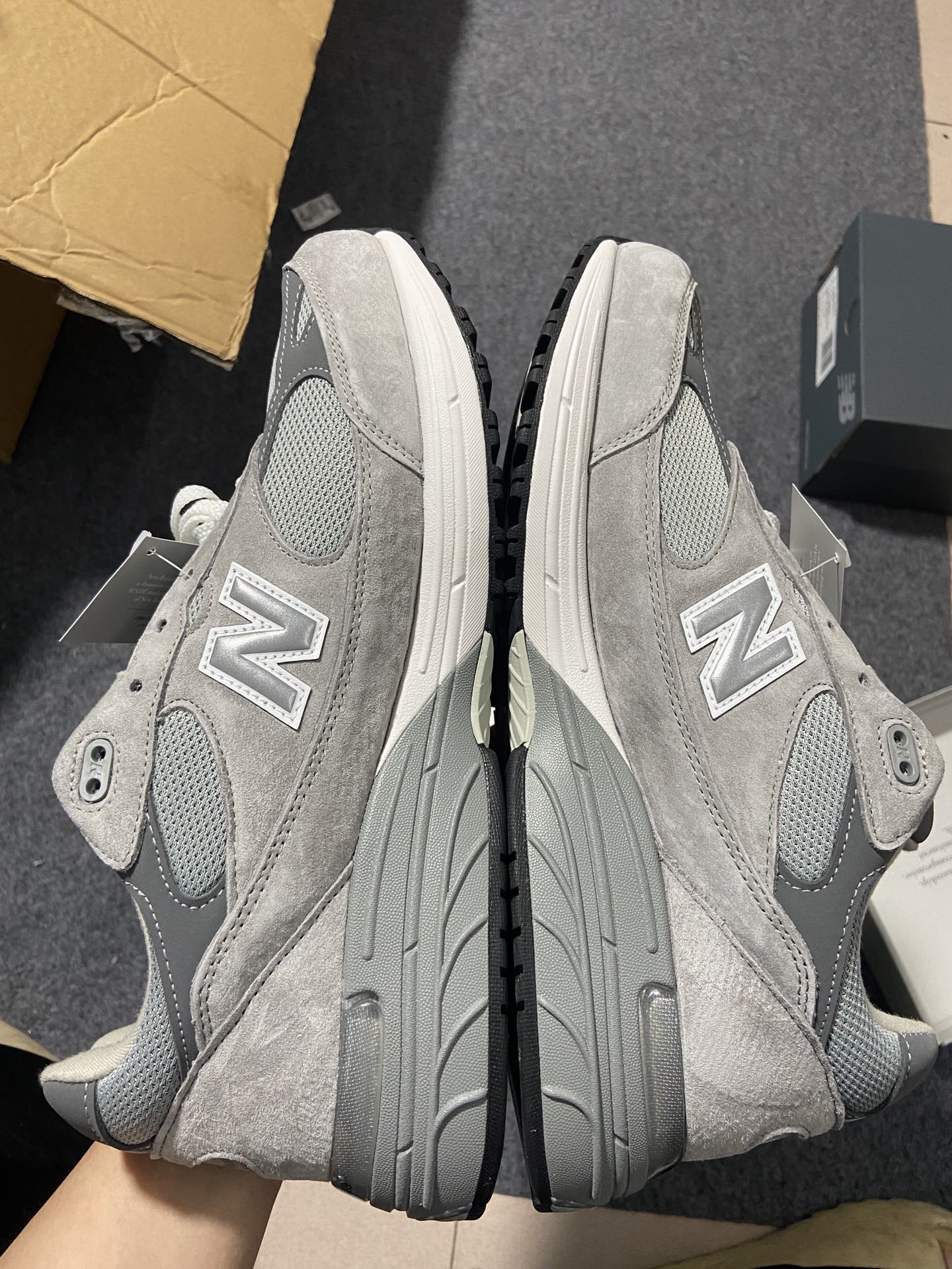 46.5码NB993灰色尺码36-46.5总裁R版出品-NewBalance993系列灰色MR993GL